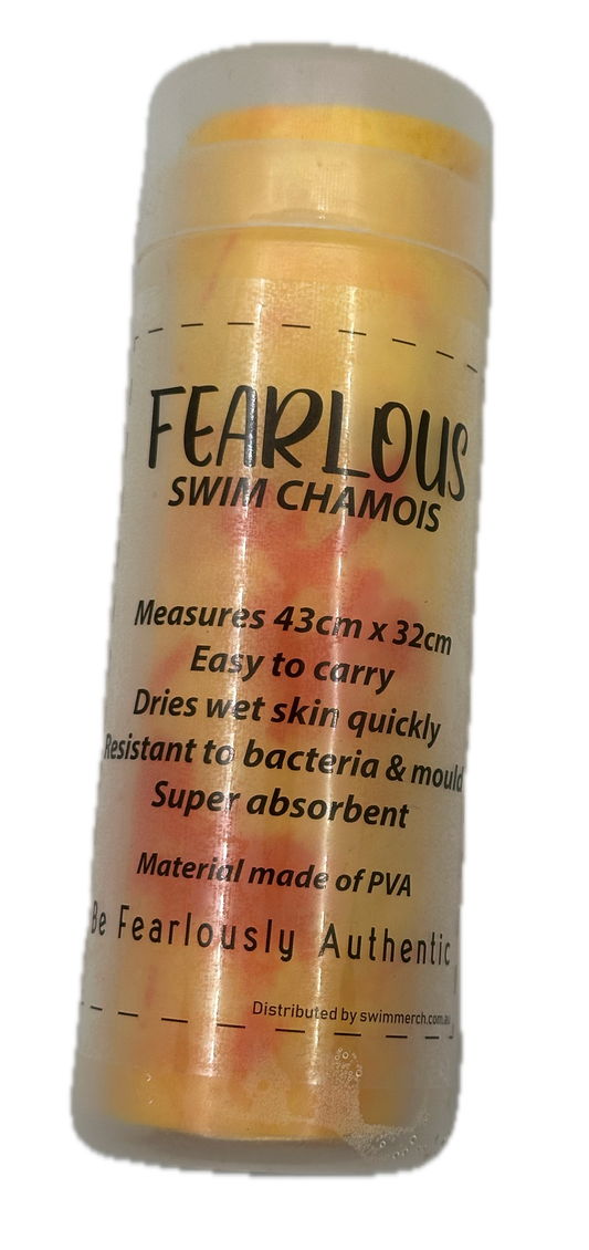 Diving/Swim Chamois by FEARLOUS - TIE DYE- YELLOW/ORANGE