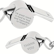 COACH WHISTLE - GIFT BOXED  - SILVER