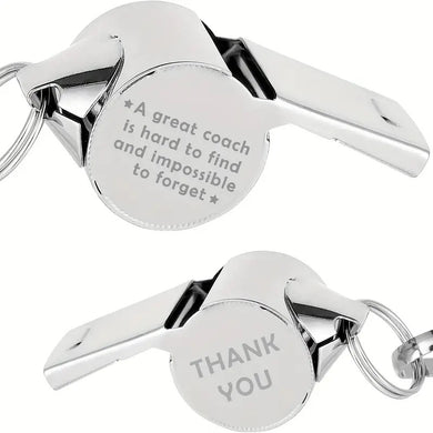 COACH WHISTLE - GIFT BOXED  - SILVER