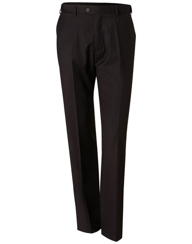 Men's Poly/Viscose stretch pants- Black