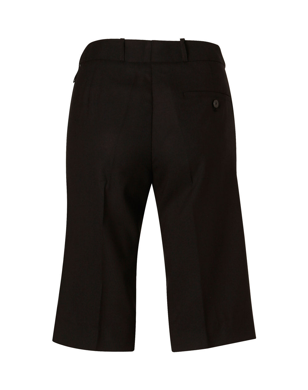Technical Official Women's Poly/Viscose stretch knee length shorts - Black