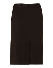 Women's Poly/Viscose stretch lined skirt- Black