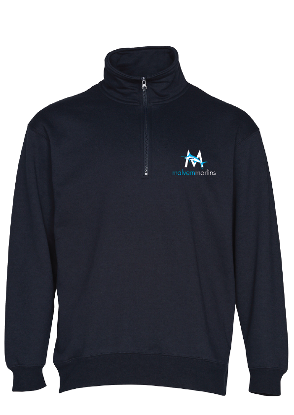 Malvern Marlins 1/2 Zip Sweat - Navy