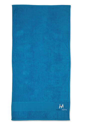 Malvern Marlins Towel - Azure Blue