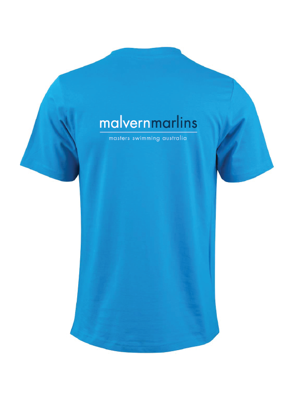 Malvern Marlins short sleeve tee - Unisex - Azure Blue