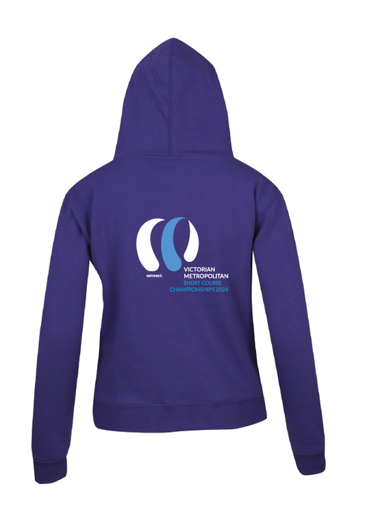 2024 Victorian Metro SC Champs zip thru Hoodie - PURPLE