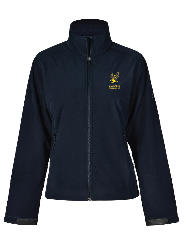 Mansfield swim club Women's Soft Shell Jacket -Navy