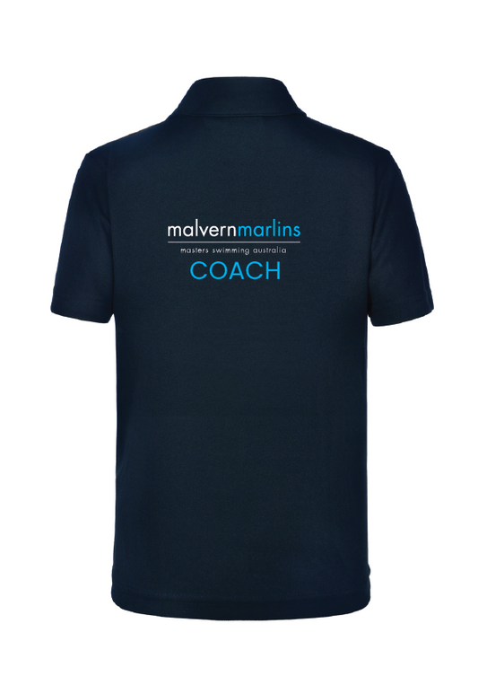 Malvern Marlins COACH Short Sleeve Polo - Unisex
