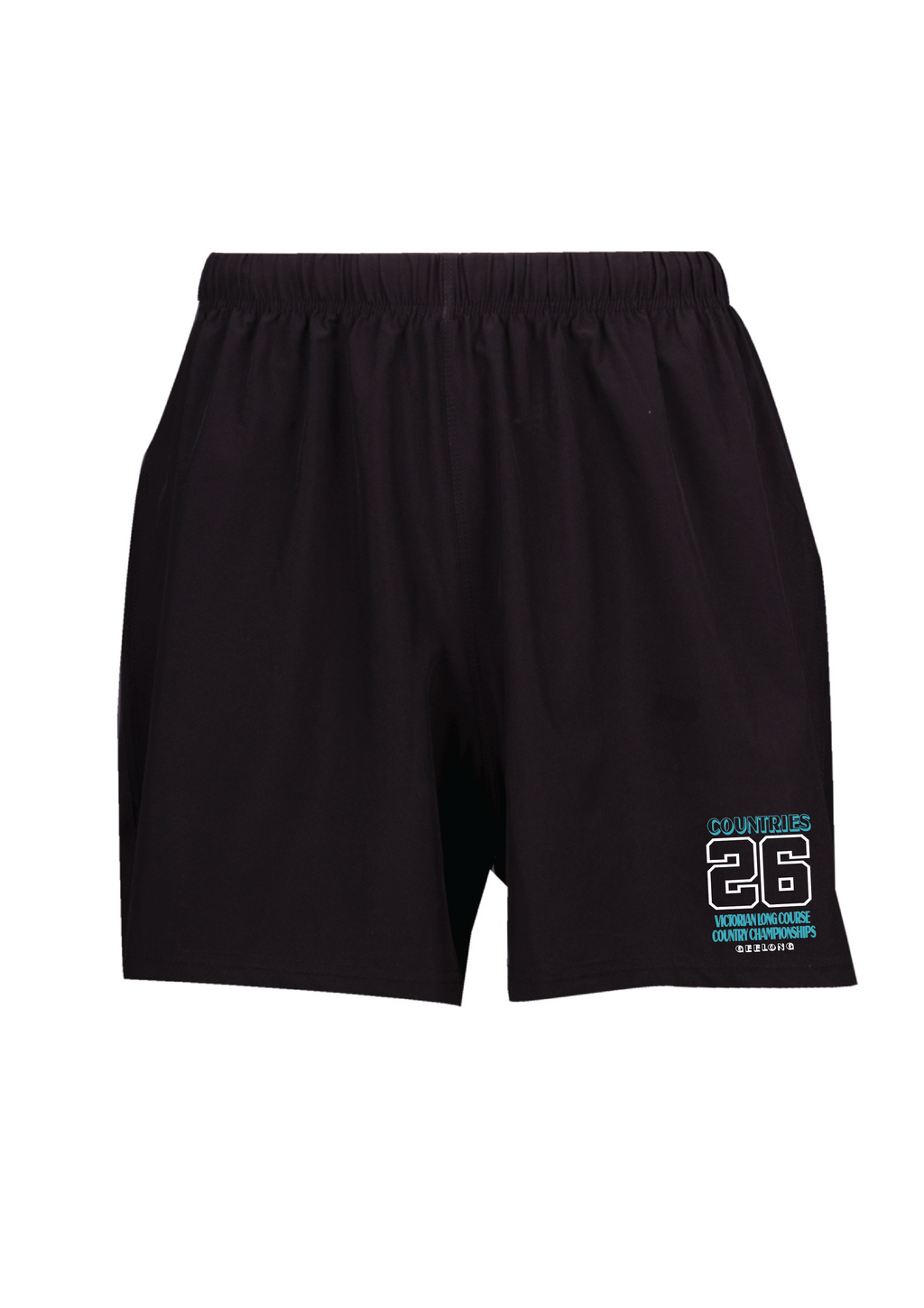 2026 VICTORIAN COUNTRY LONG COURSE CHAMPIONSHIP SHORTS - Kids & Unisex - BLACK