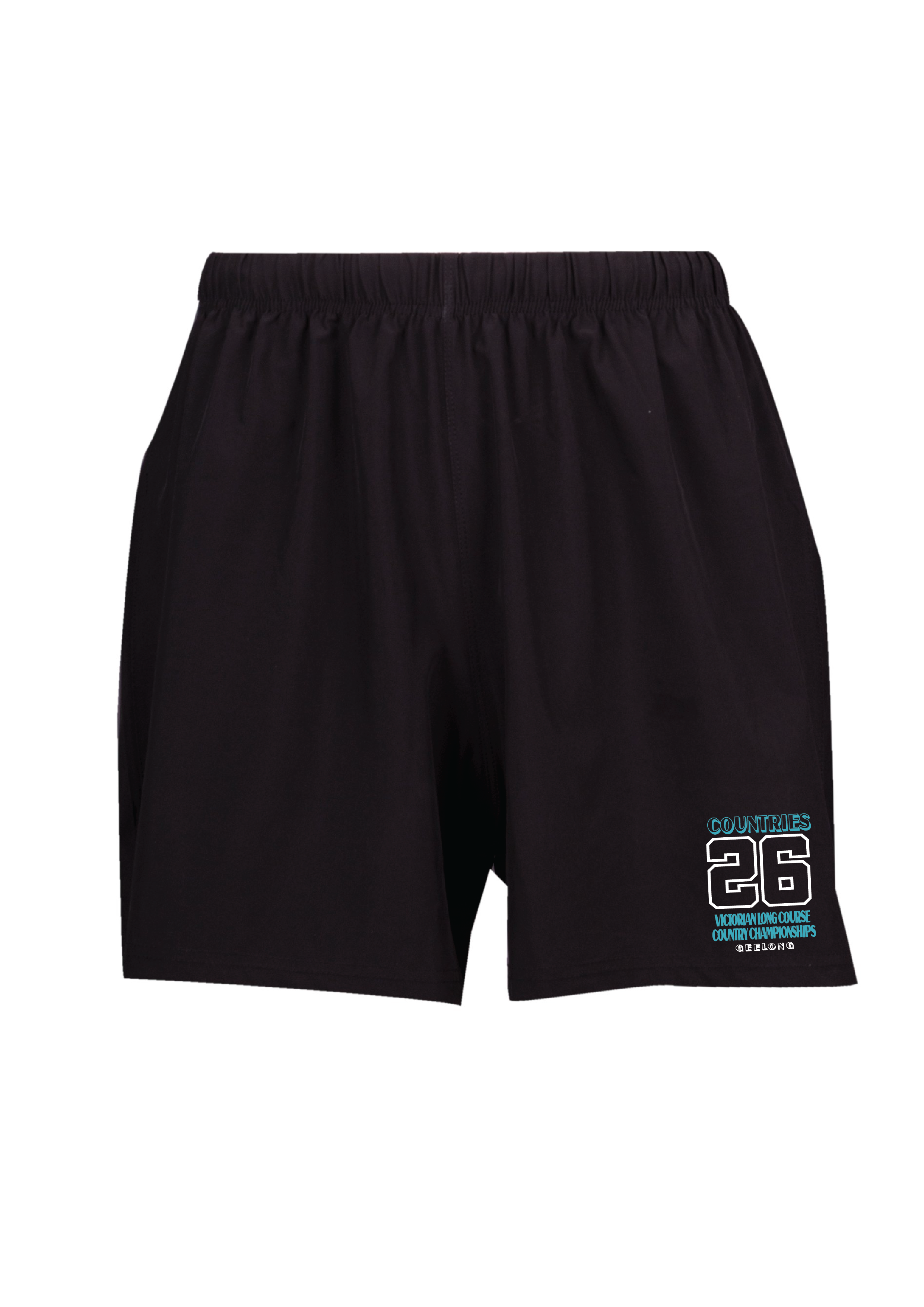 2026 VICTORIAN COUNTRY LONG COURSE CHAMPIONSHIP SHORTS - Kids & Unisex - BLACK