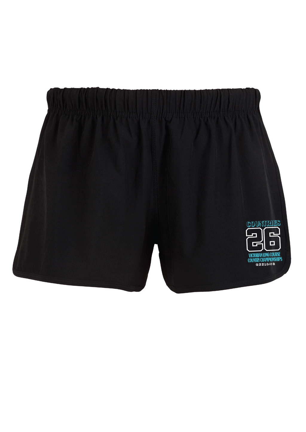 2026 VICTORIAN COUNTRY LONG COURSE CHAMPIONSHIP -  WOMENS SHORTS - BLACK