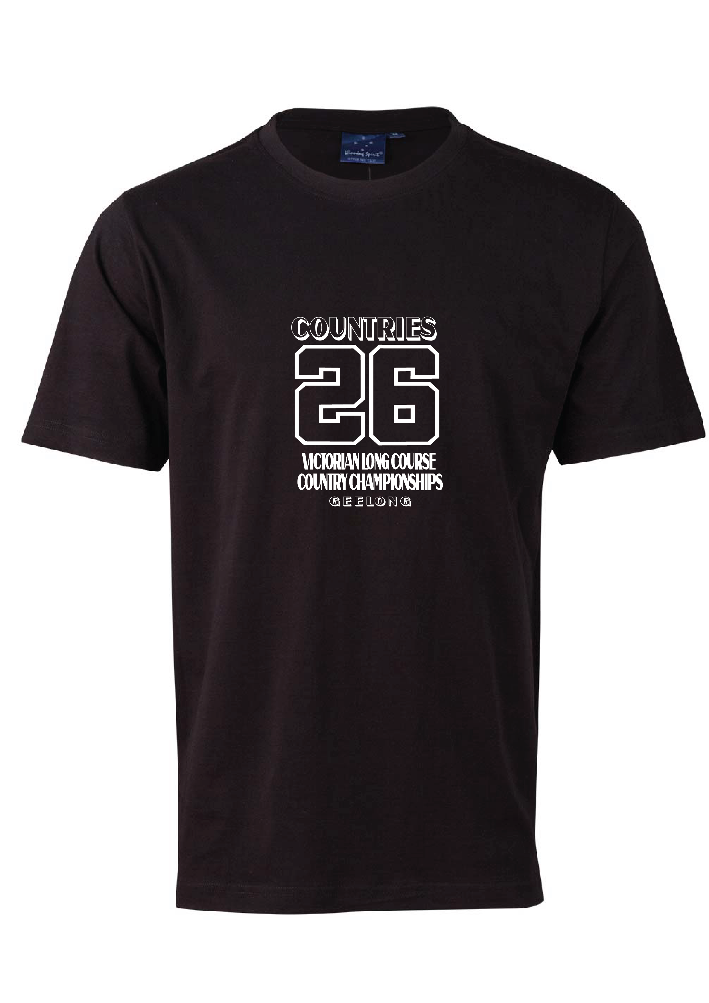 2026 VICTORIAN COUNTRY LONG COURSE CHAMPIONSHIP TEE - Unisex & Women's Sizing - BLACK