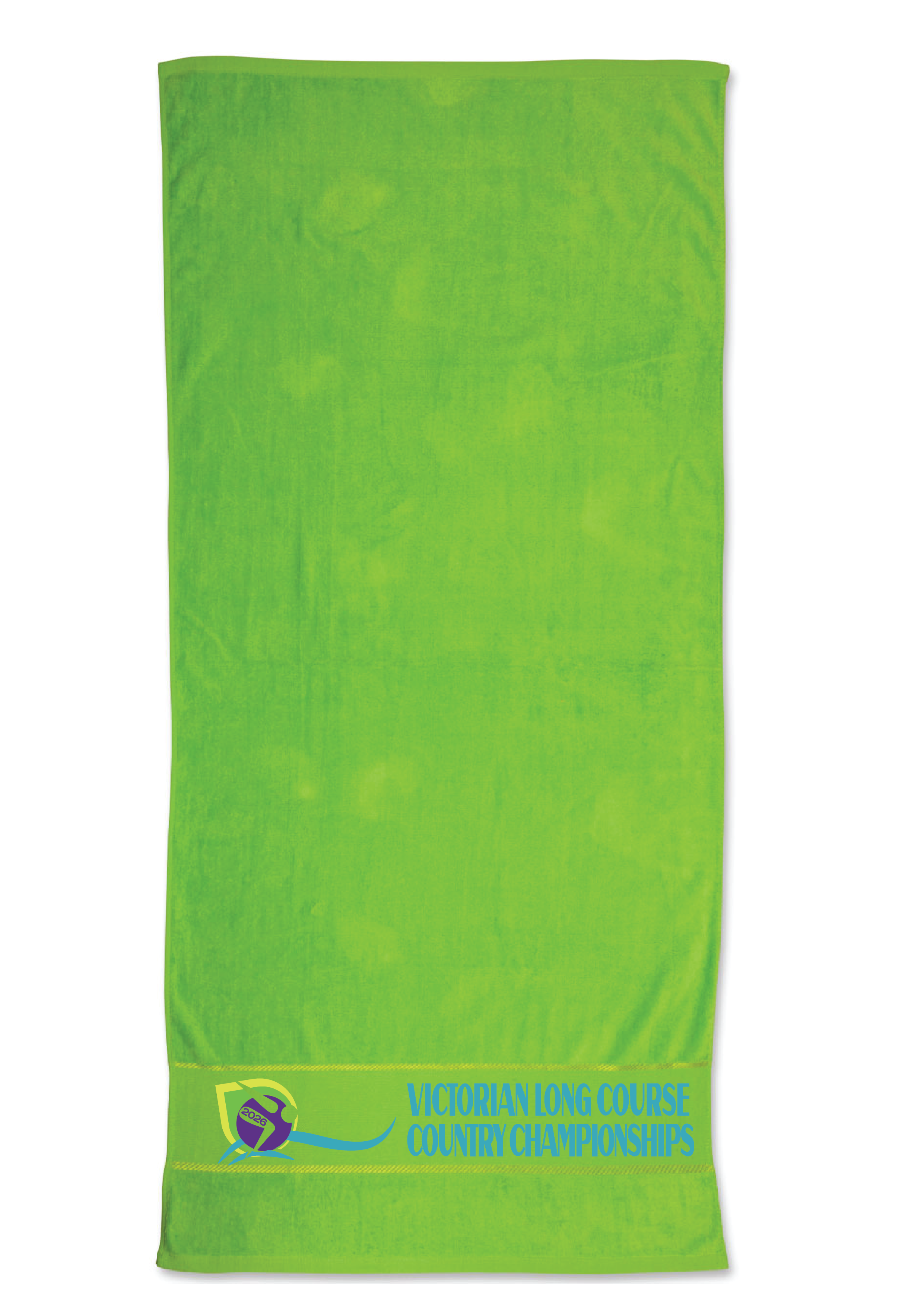 2026 VICTORIAN COUNTRY LONG COURSE CHAMPIONSHIP TOWEL - LIME