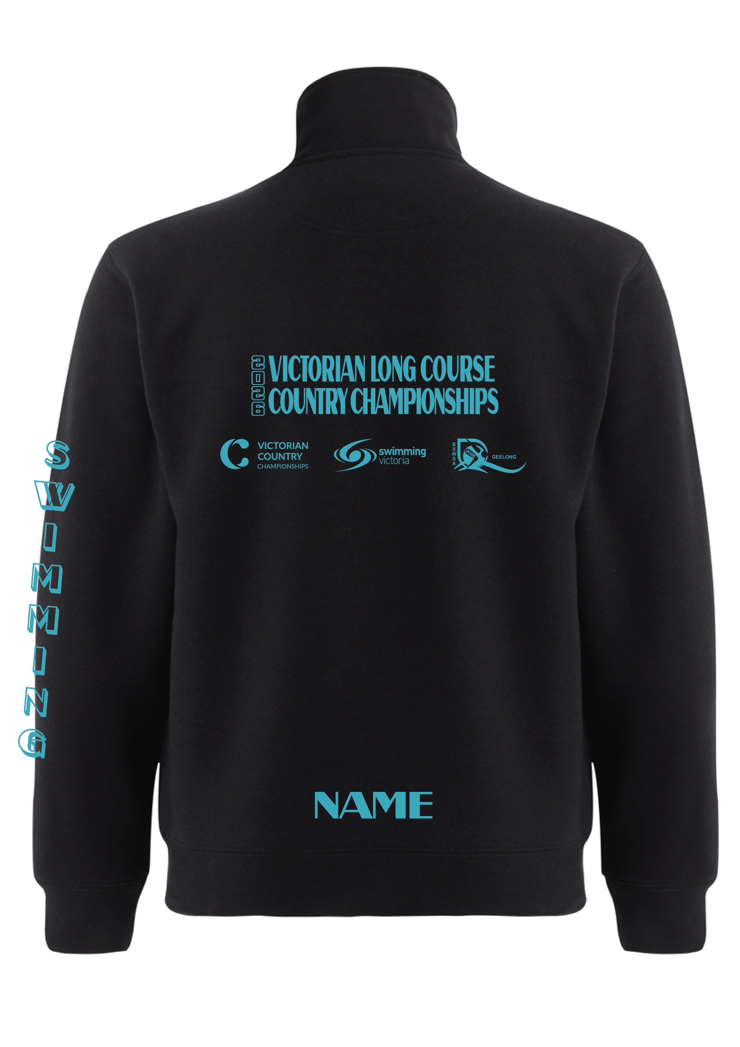 2026 VICTORIAN COUNTRY LONG COURSE CHAMPIONSHIP 1/4 ZIP SWEAT TOP - BLACK