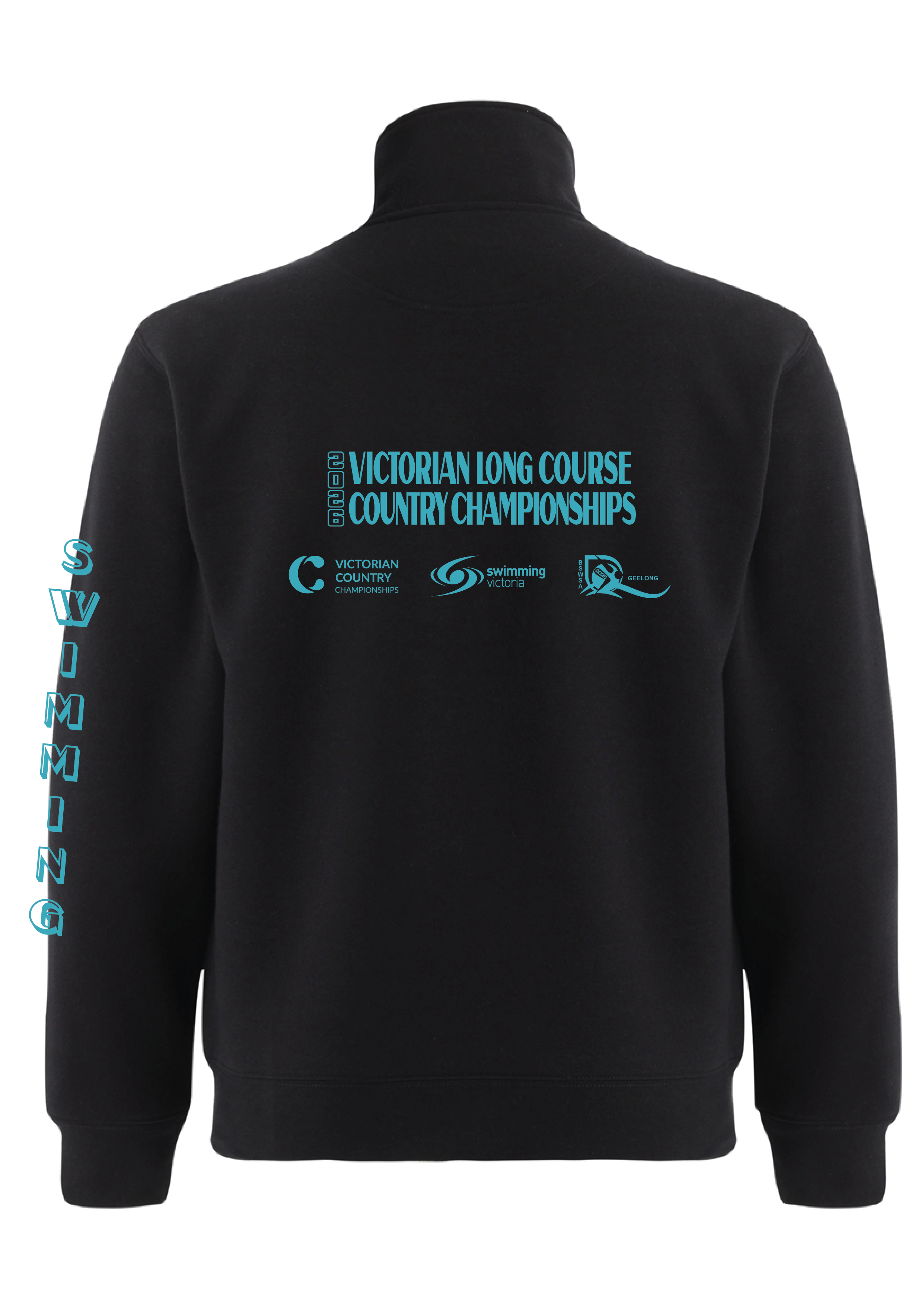 2026 VICTORIAN COUNTRY LONG COURSE CHAMPIONSHIP 1/4 ZIP SWEAT TOP - BLACK