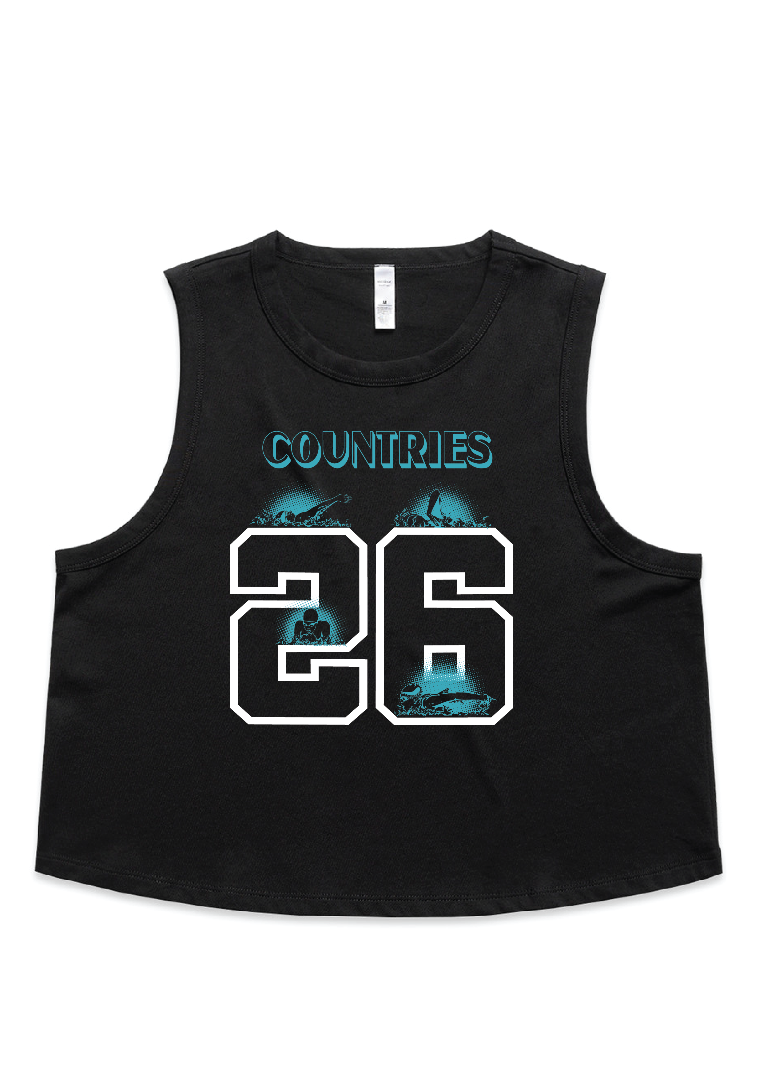 2026 VICTORIAN COUNTRY LONG COURSE CHAMPIONSHIP CROP TANK - BLACK