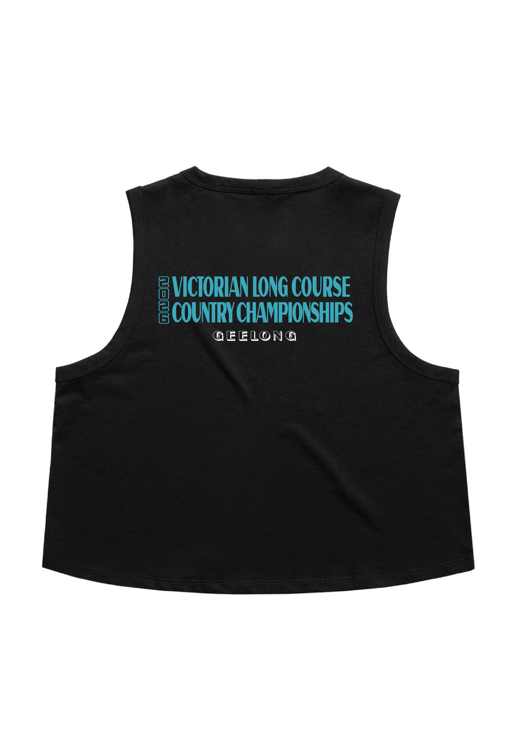 2026 VICTORIAN COUNTRY LONG COURSE CHAMPIONSHIP CROP TANK - BLACK