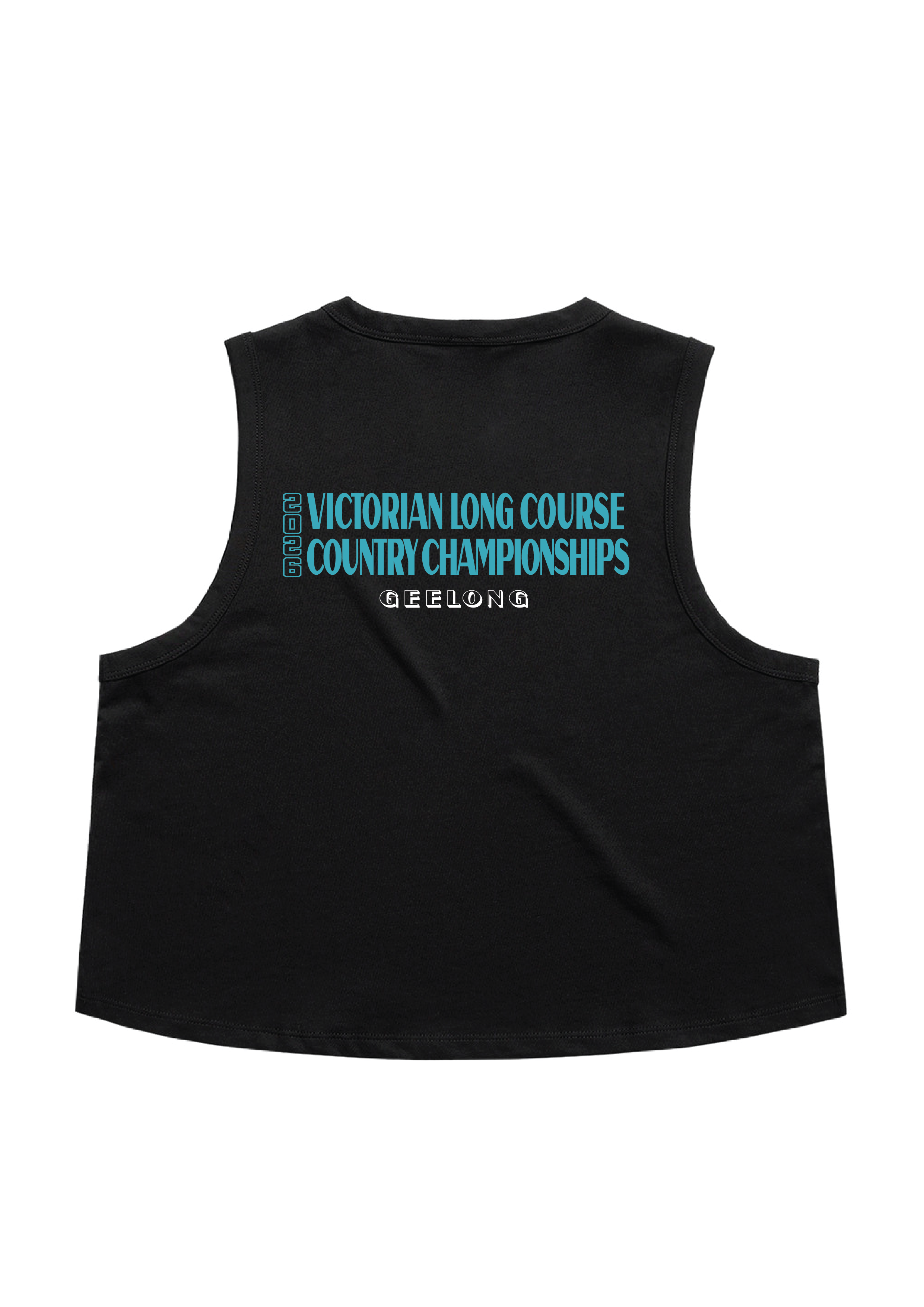 2026 VICTORIAN COUNTRY LONG COURSE CHAMPIONSHIP CROP TANK - BLACK