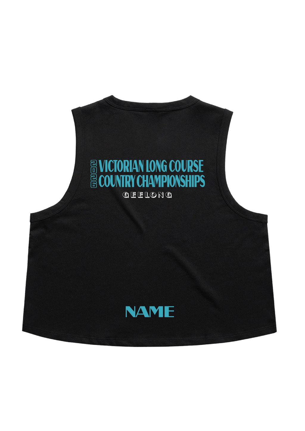 2026 VICTORIAN COUNTRY LONG COURSE CHAMPIONSHIP CROP TANK - BLACK