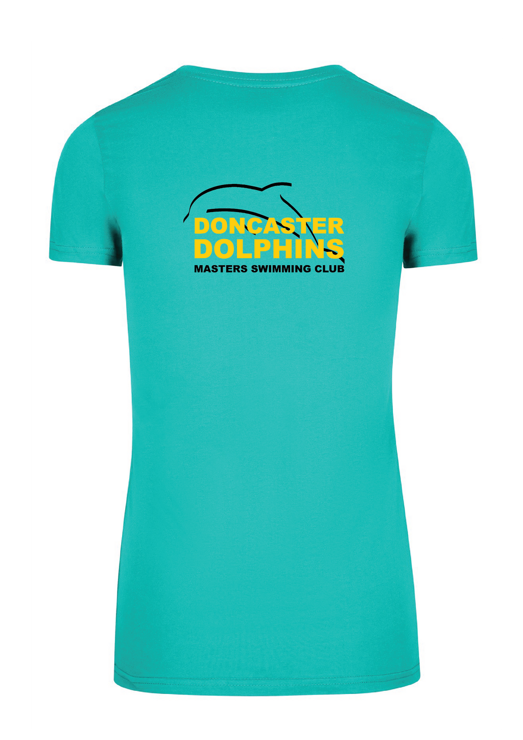 DONCASTER DOLPHINS SHORT SLEEVE TEAL TEE - WOMENS