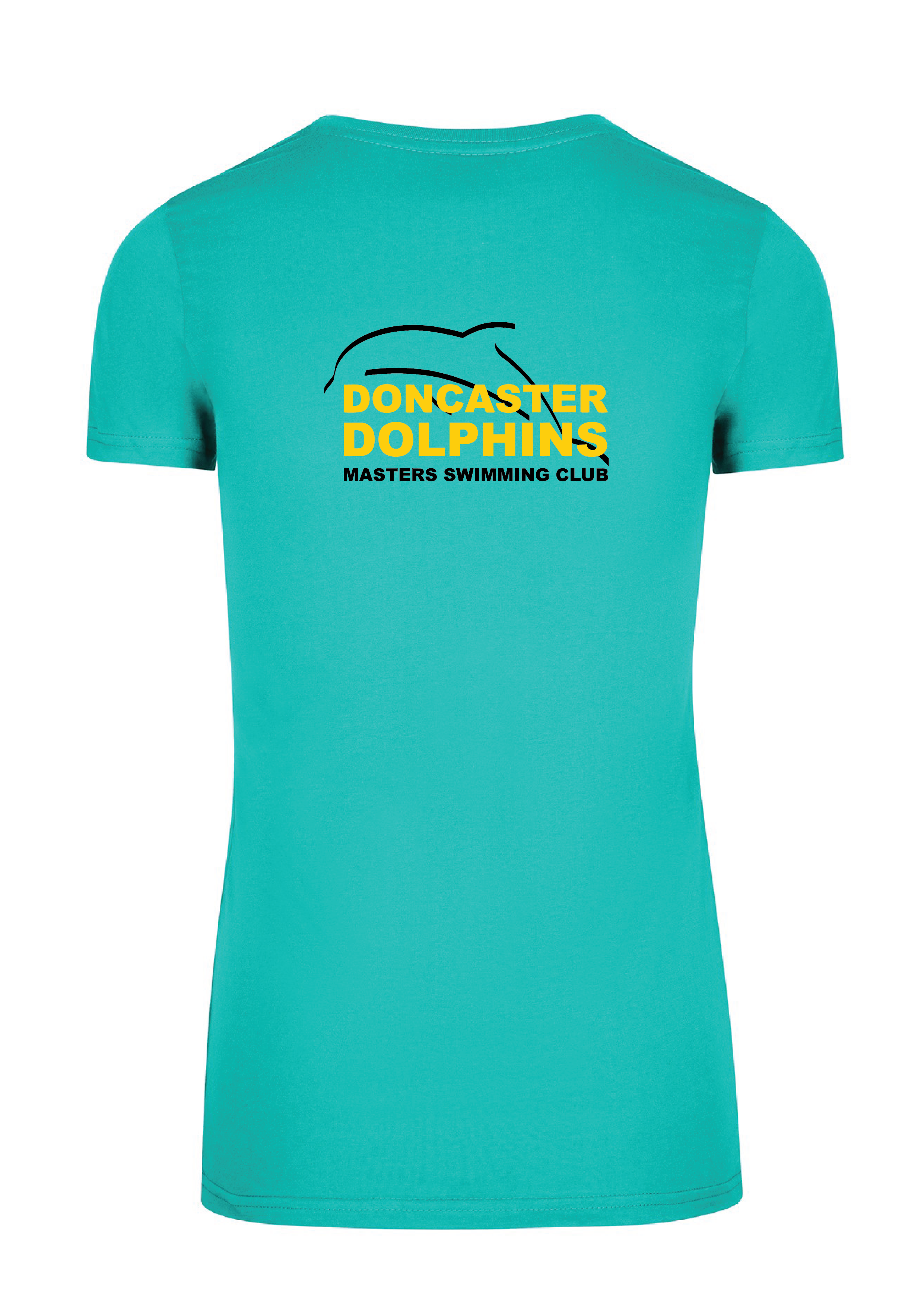 DONCASTER DOLPHINS SHORT SLEEVE TEAL TEE - WOMENS