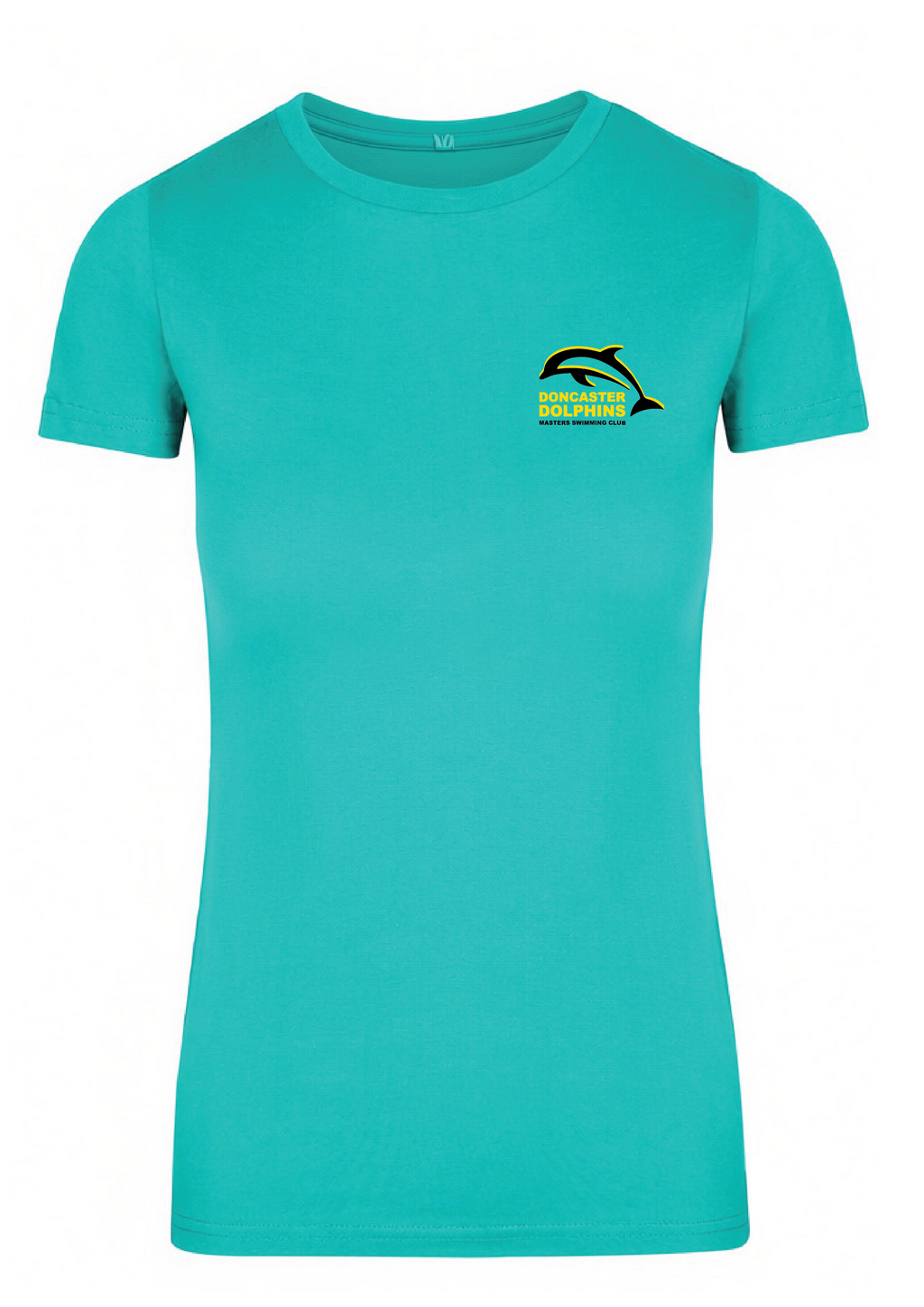 DONCASTER DOLPHINS SHORT SLEEVE TEAL TEE - WOMENS
