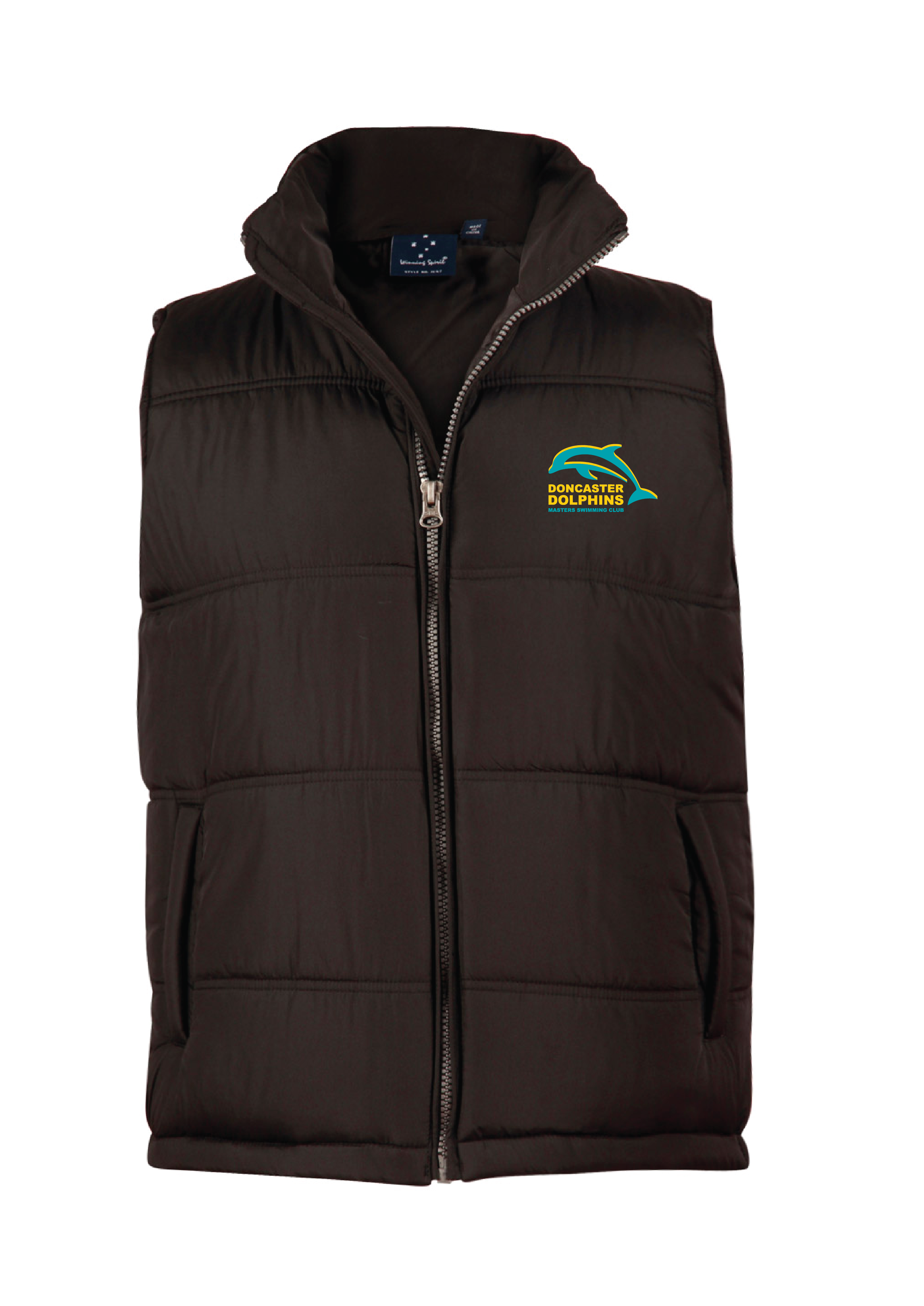 DONCASTER DOLPHINS PUFFA VEST - UNISEX