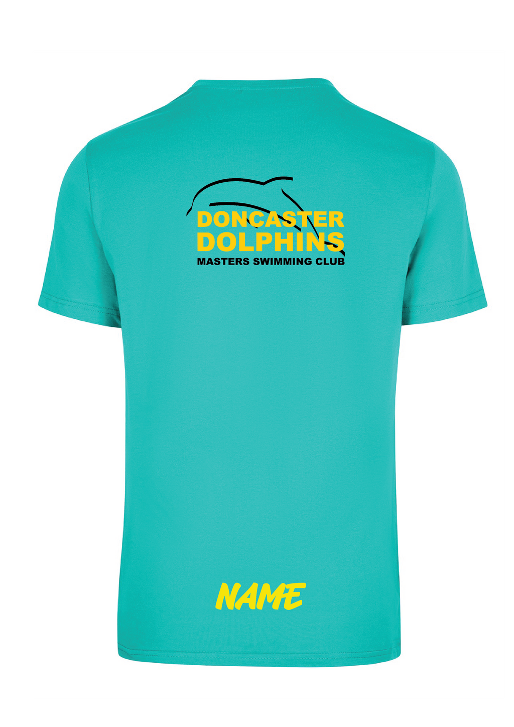 DONCASTER DOLPHINS SHORT SLEEVE TEAL TEE - UNISEX