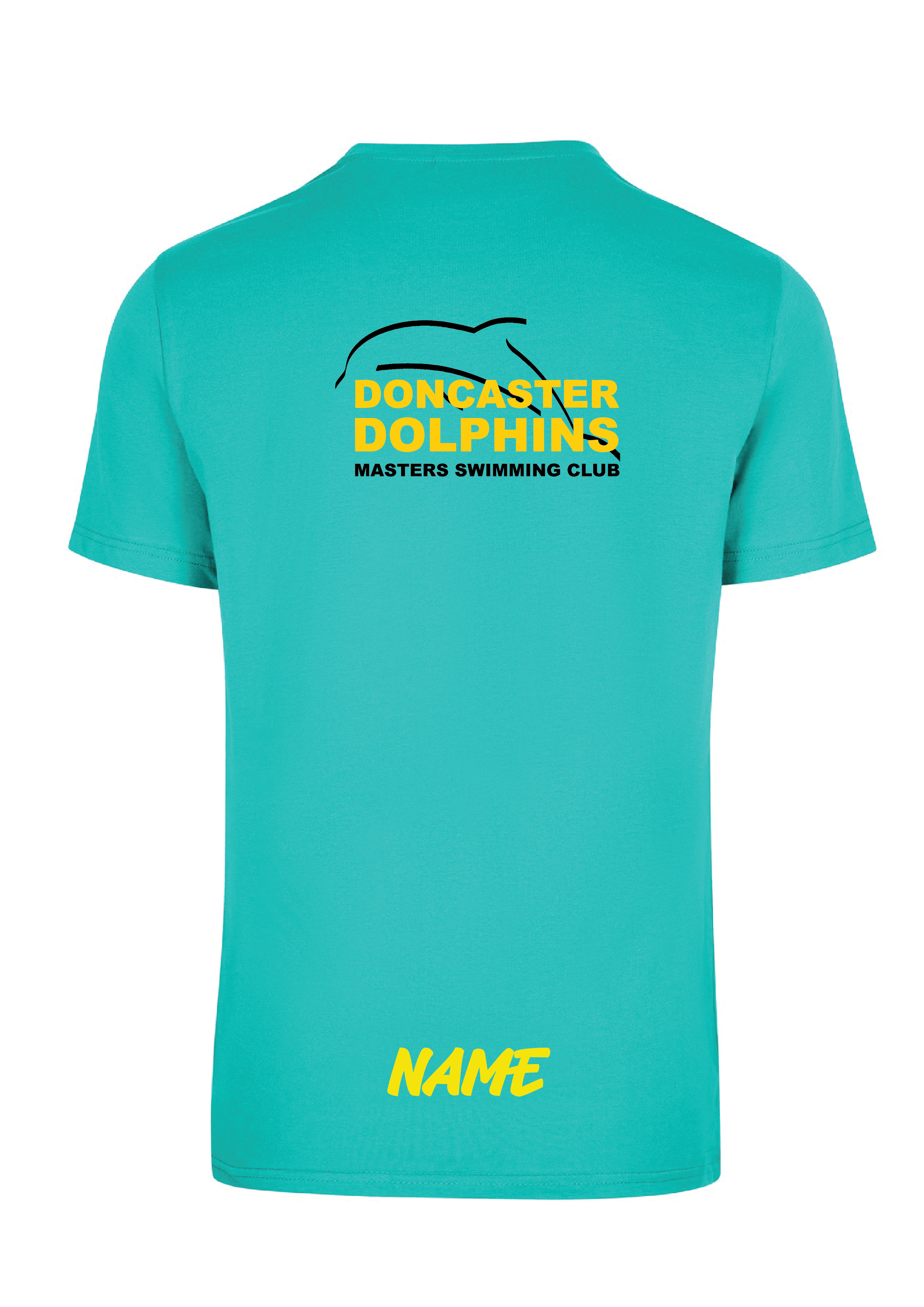 DONCASTER DOLPHINS SHORT SLEEVE TEAL TEE - UNISEX