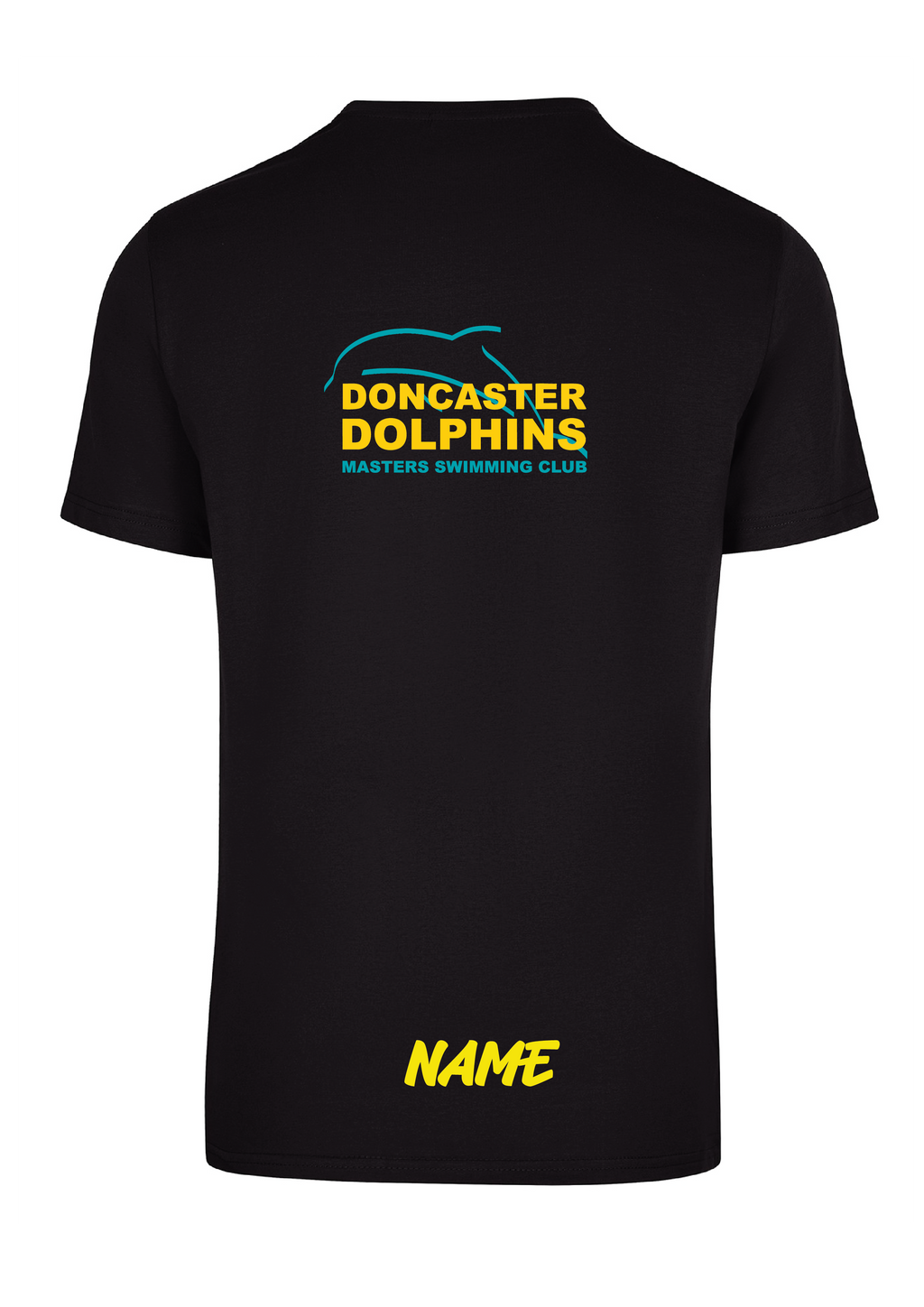 DONCASTER DOLPHINS SHORT SLEEVE BLACK TEE - WOMENS