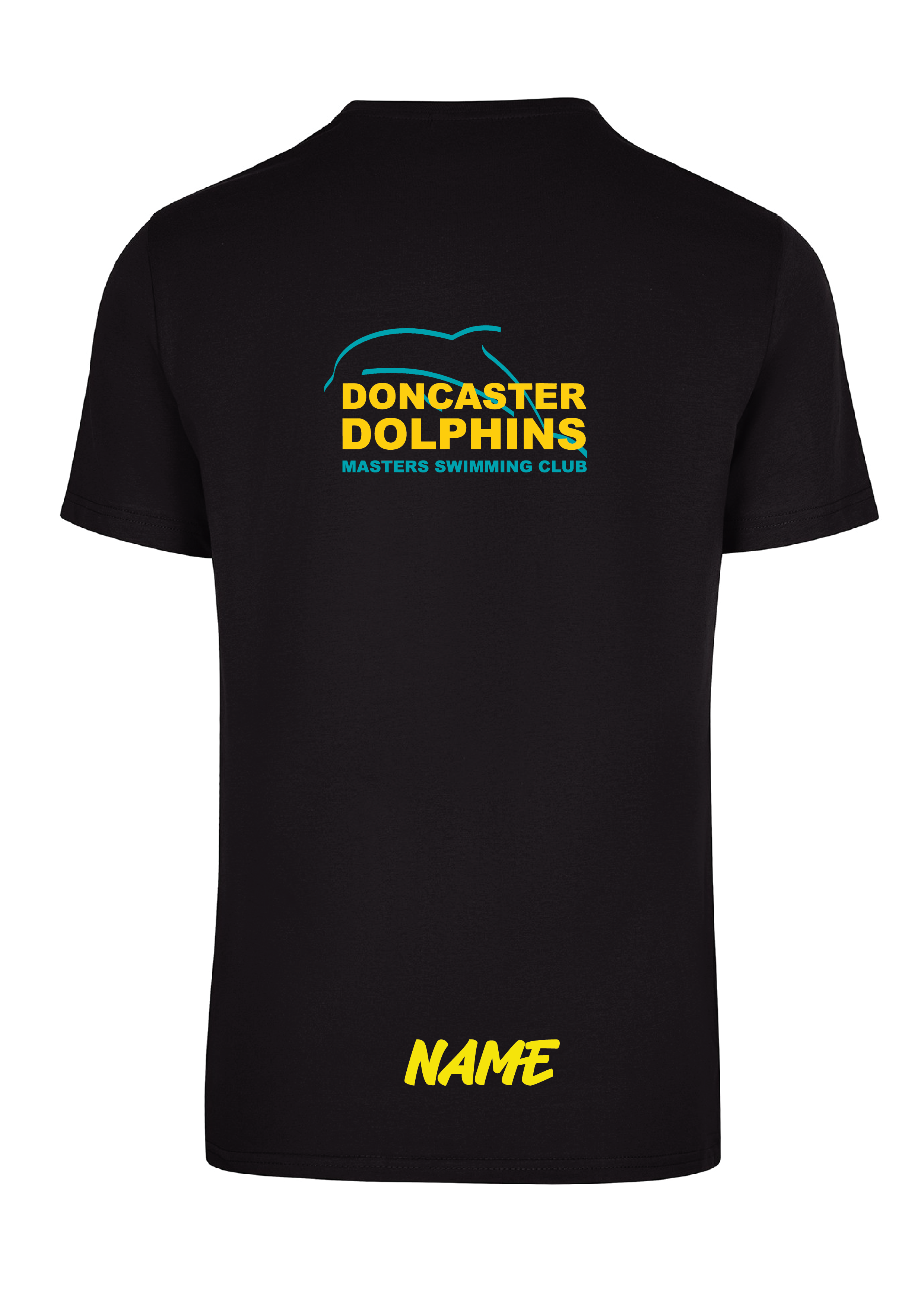DONCASTER DOLPHINS SHORT SLEEVE BLACK TEE - WOMENS