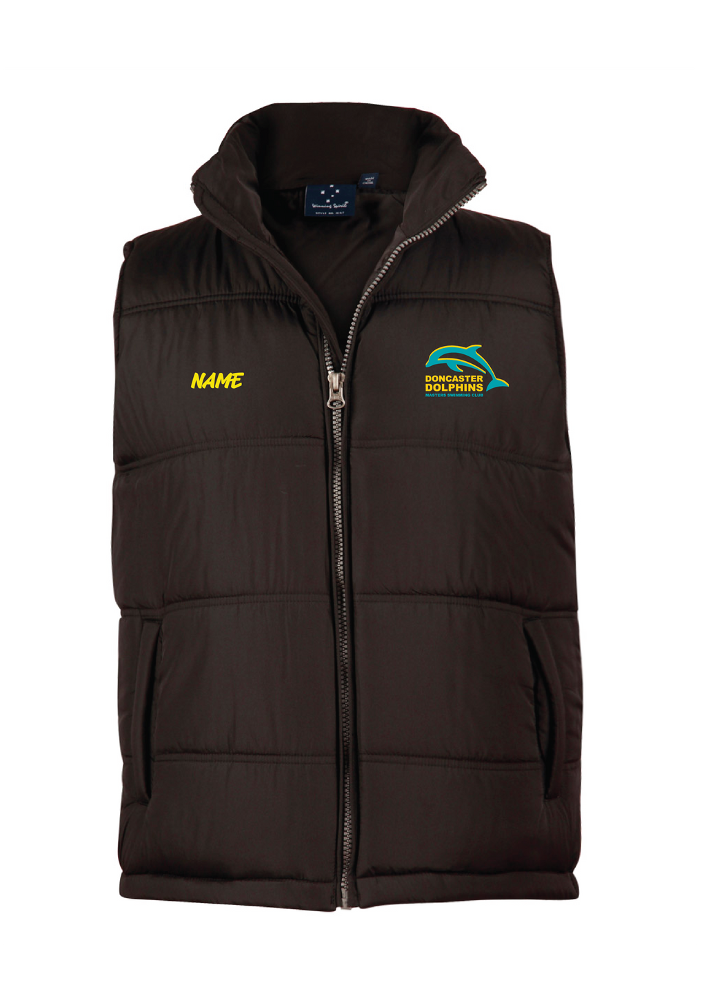 DONCASTER DOLPHINS PUFFA VEST - UNISEX