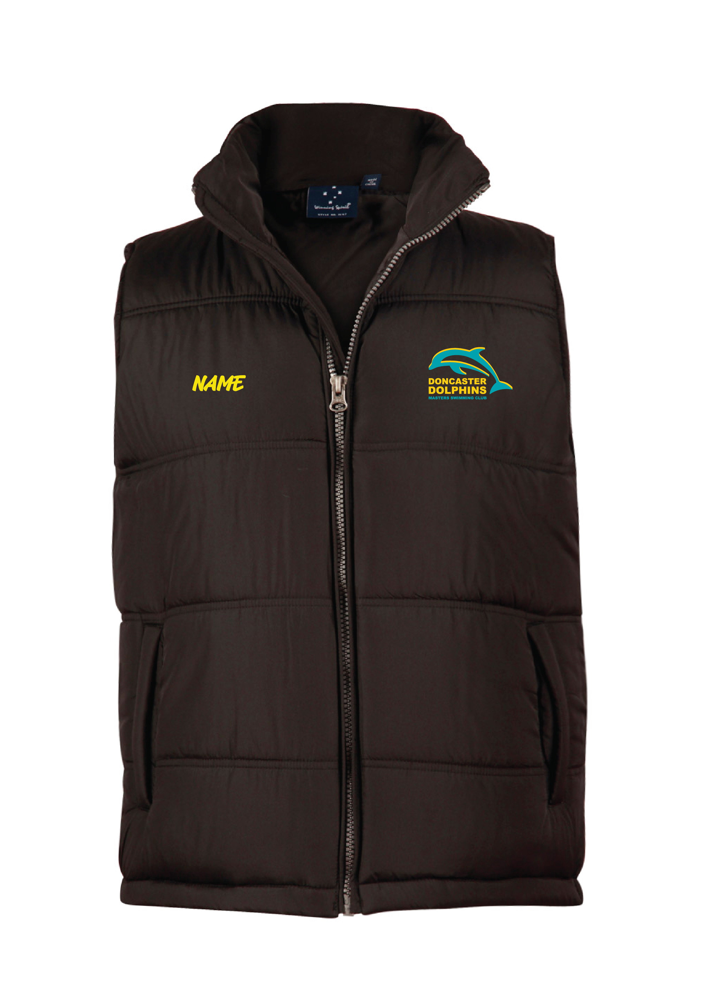 DONCASTER DOLPHINS PUFFA VEST - UNISEX