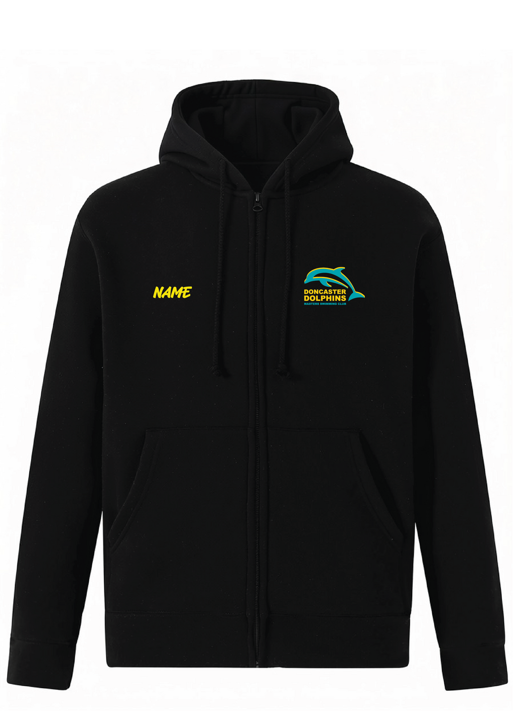 DONCASTER DOLPHINS ZIP THRU HOODIE - UNISEX