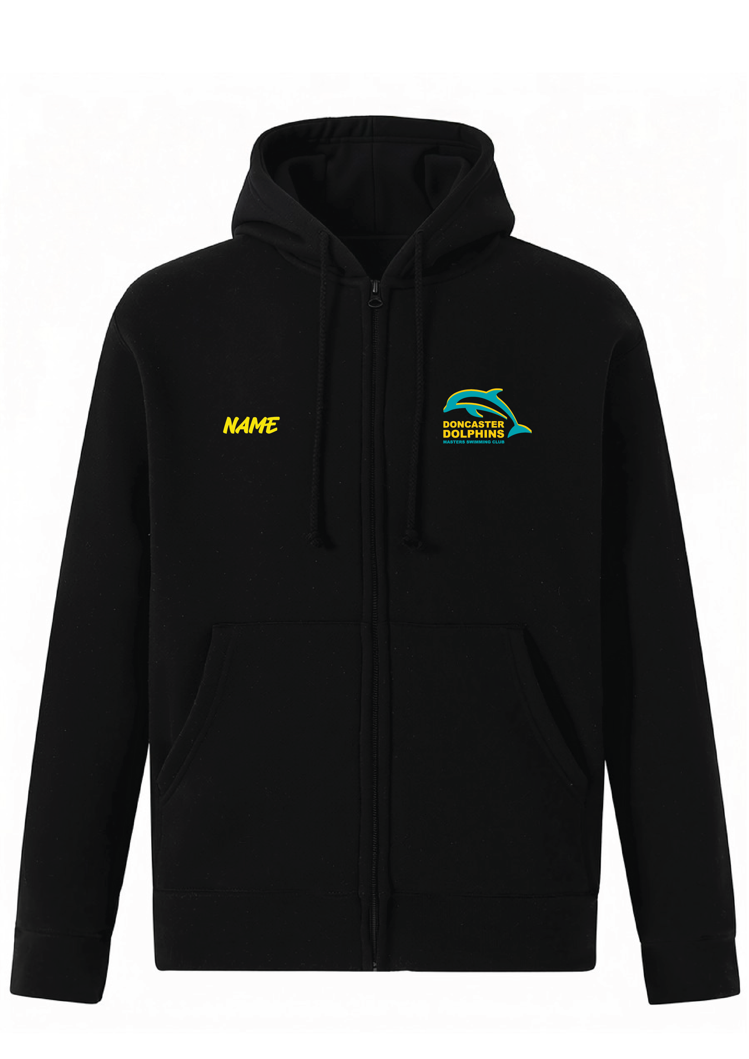 DONCASTER DOLPHINS ZIP THRU HOODIE - UNISEX