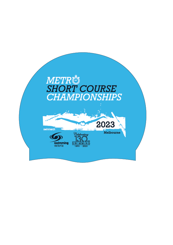 2023 Metro SC Championships Silicone Swim Cap