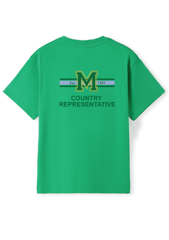 MITTAGONG SWIM CLUB SHORT SLEEVE COUNTRY REP TEE - GREEN