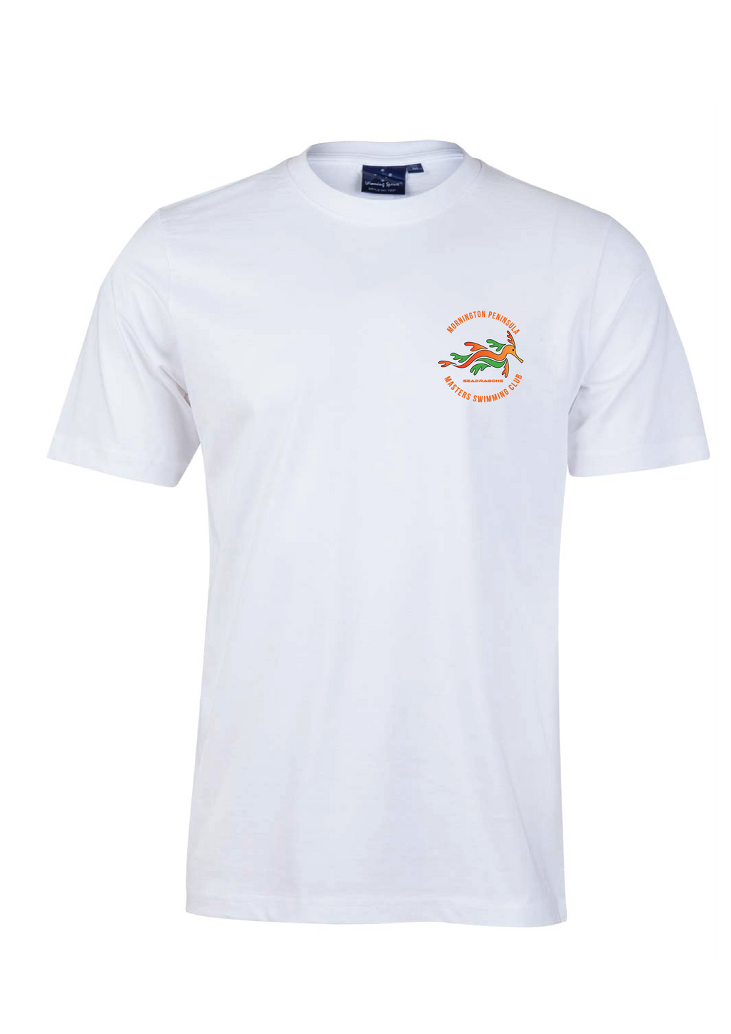 Mornington Peninsula Masters Swim Club Short Sleeve Tee - Unisex WHITE