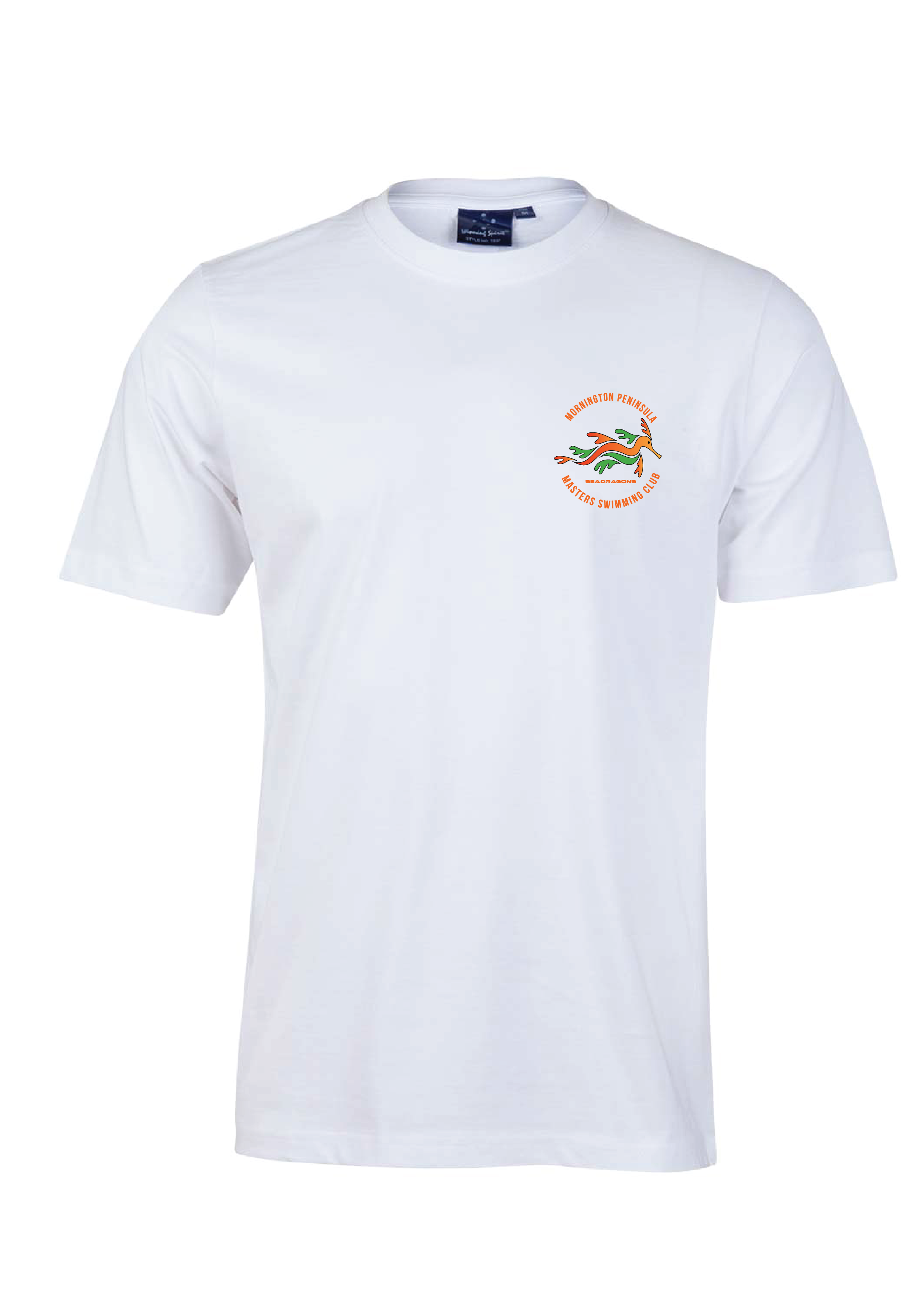 Mornington Peninsula Masters Swim Club Short Sleeve Tee - Unisex WHITE