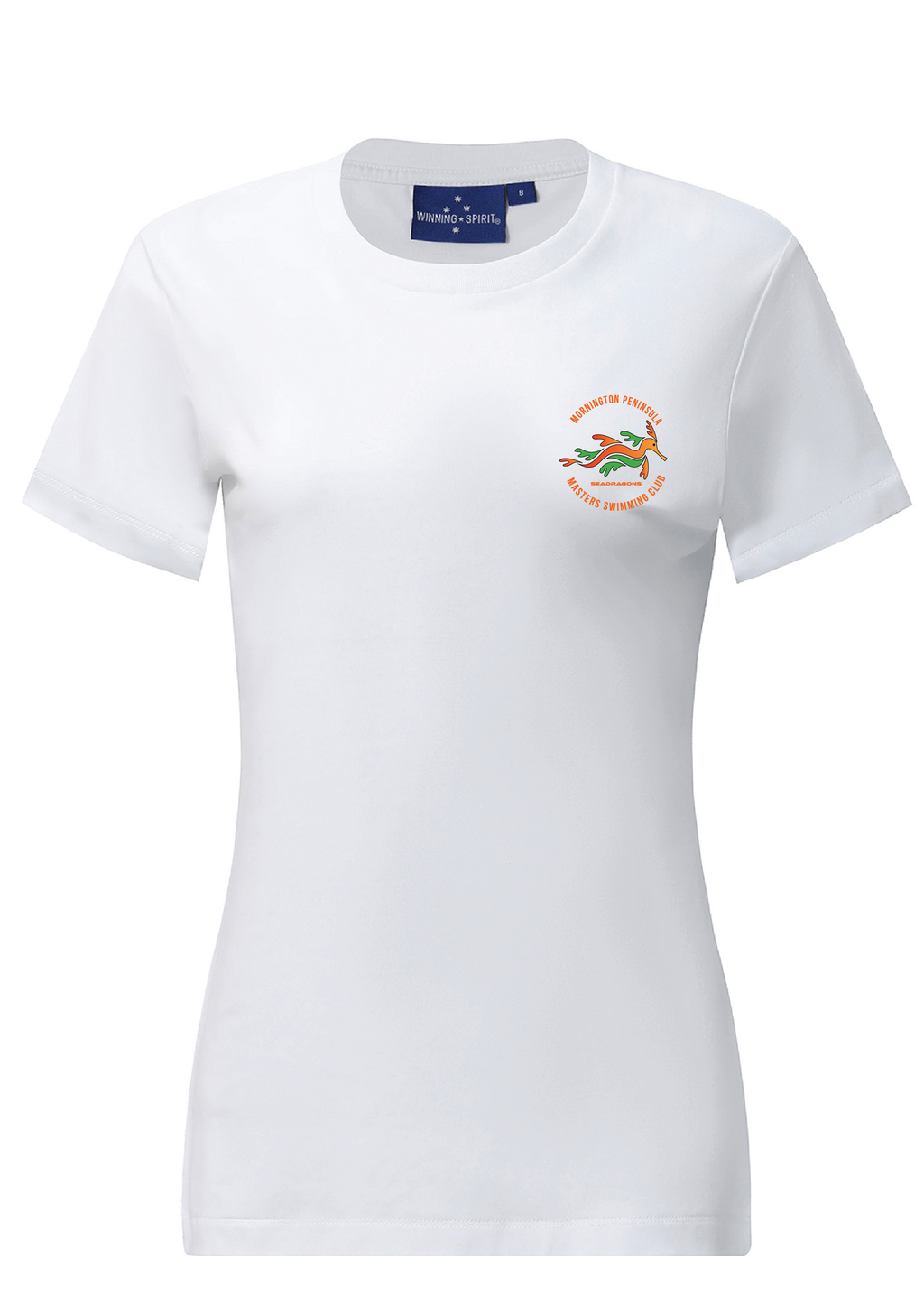 Mornington Peninsula Masters Swim Club Short Sleeve Tee - Womens WHITE