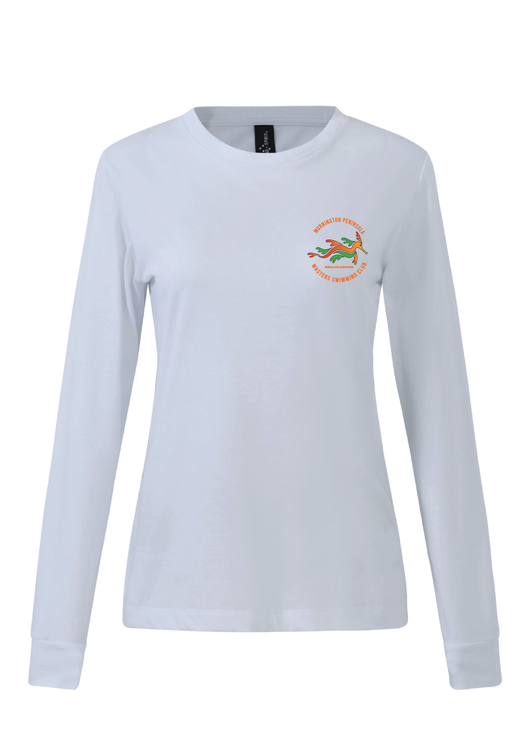 Mornington Peninsula Masters Swim Club Long Sleeve Tee - Womens White