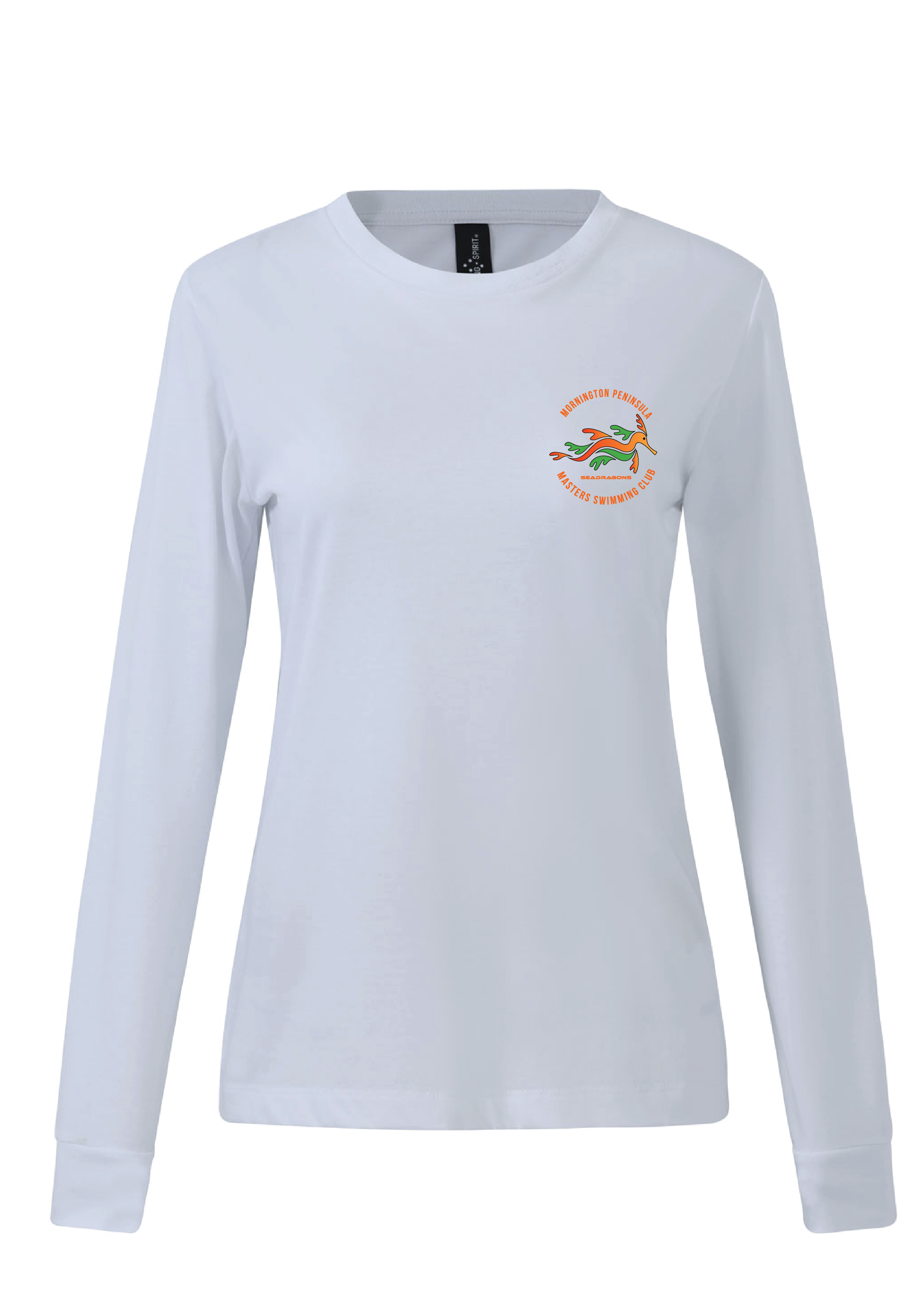 Mornington Peninsula Masters Swim Club Long Sleeve Tee - Womens White