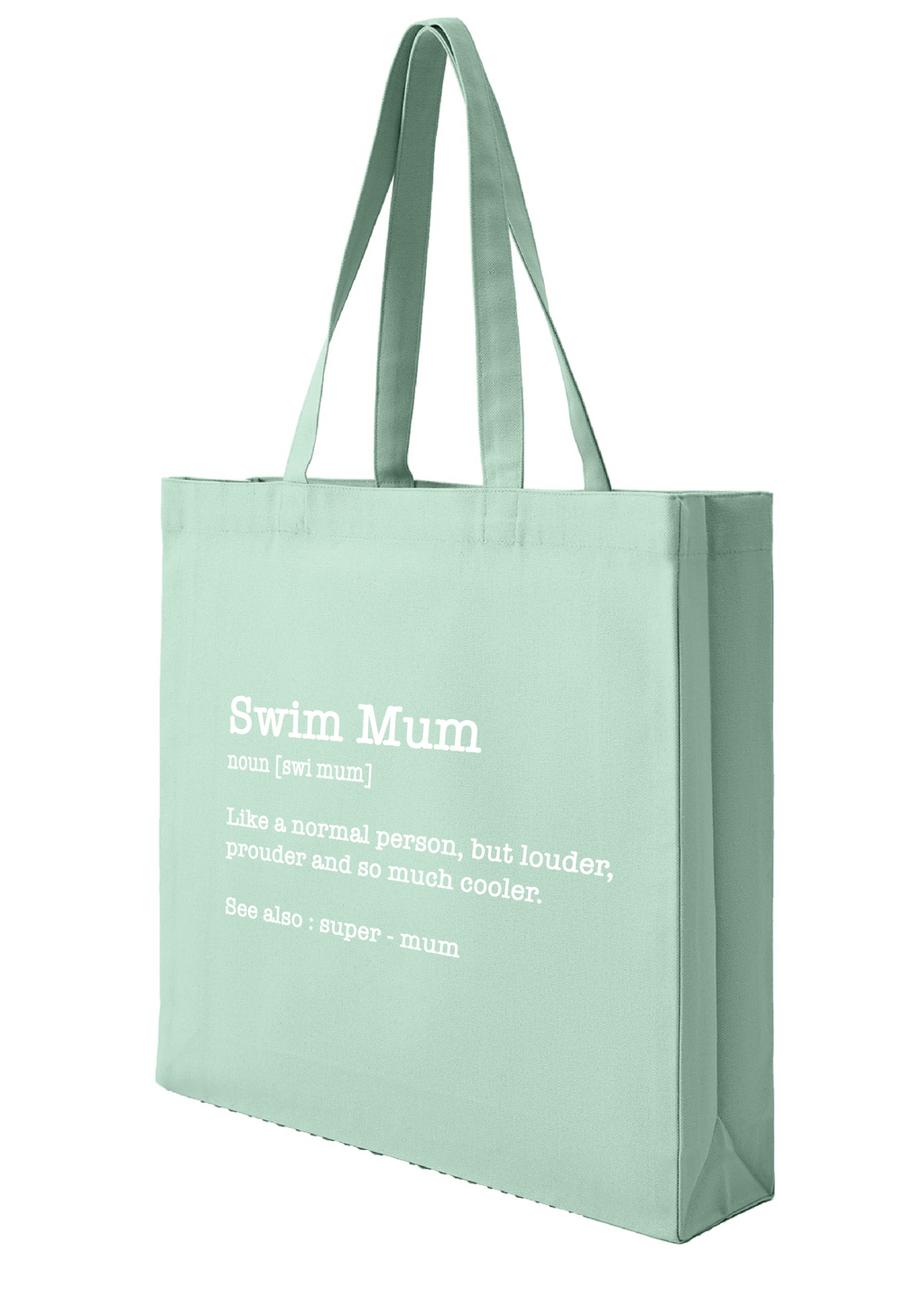 SWIM MUM - NOUN TOTE BAG - 8 COLOURS AVAILABLE