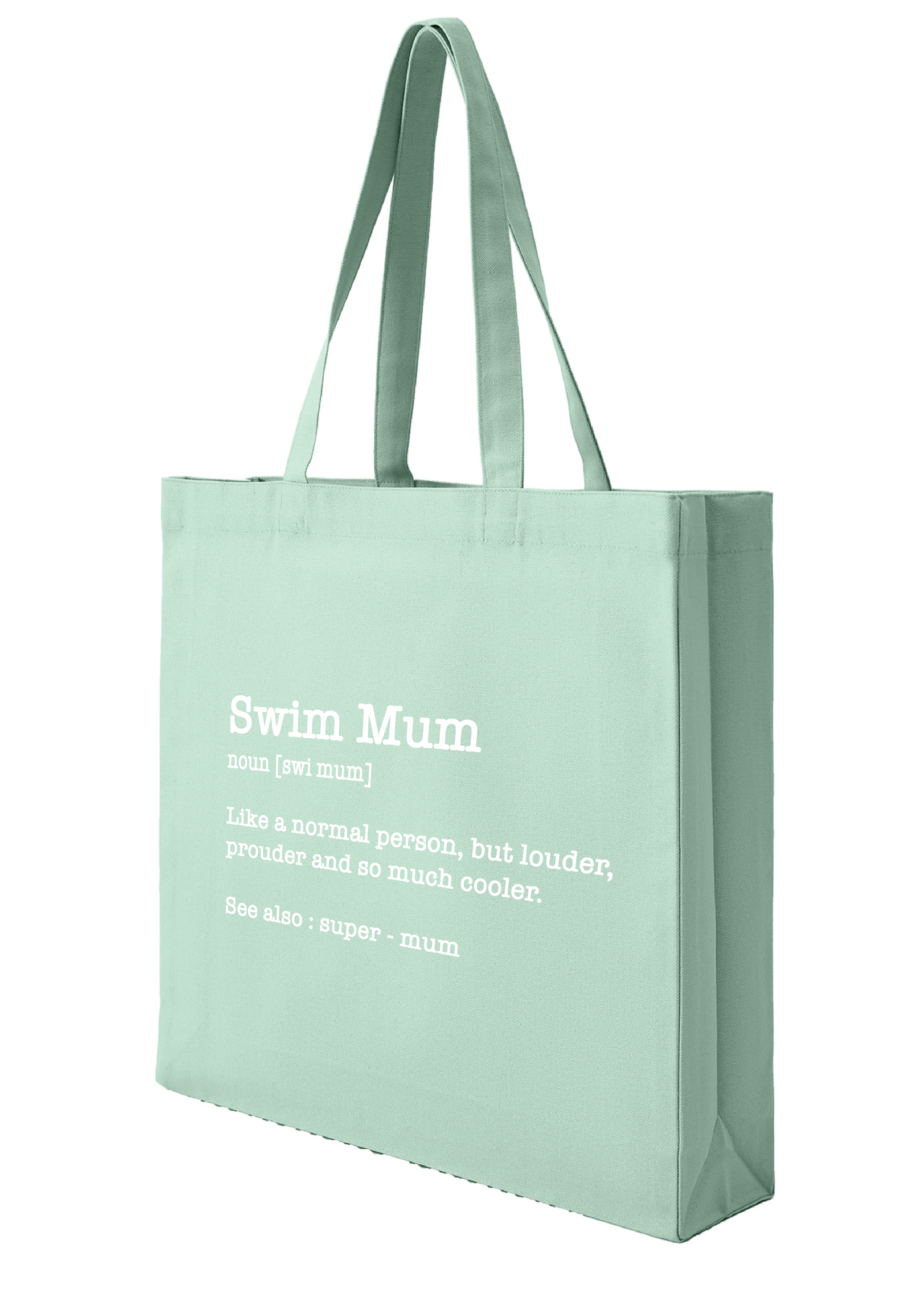 SWIM MUM - NOUN TOTE BAG - 8 COLOURS AVAILABLE