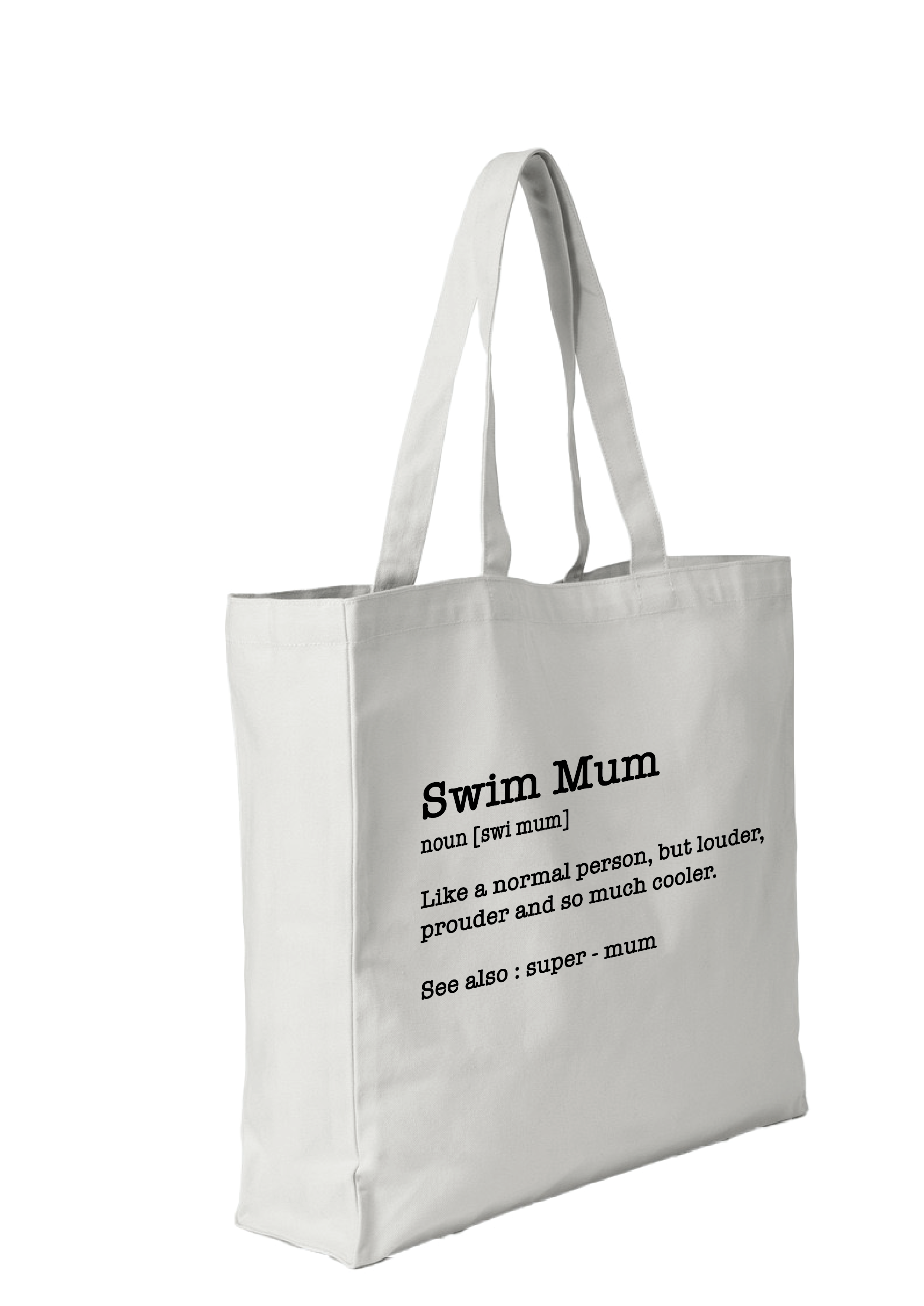 SWIM MUM - NOUN TOTE BAG - 8 COLOURS AVAILABLE