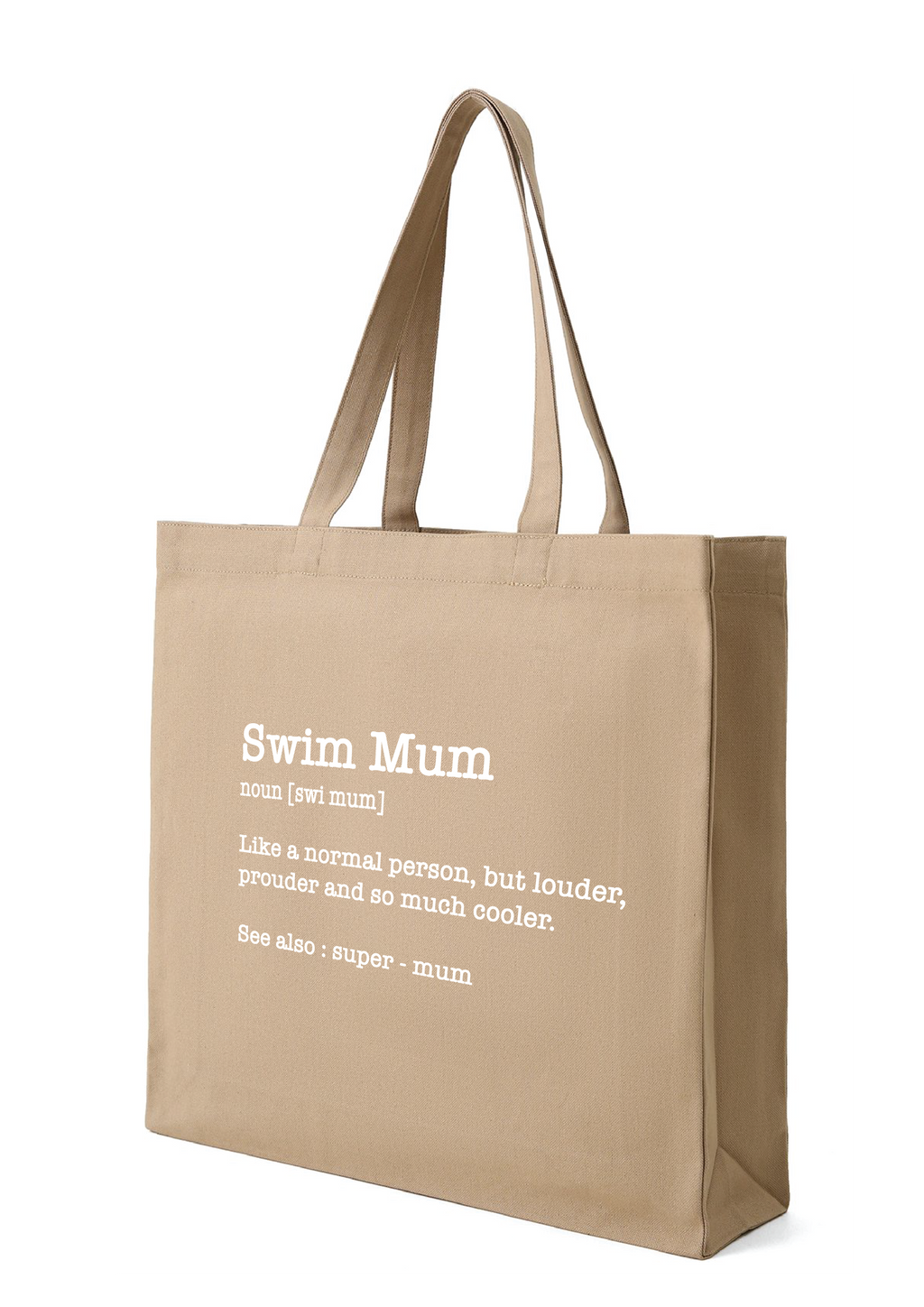 SWIM MUM - NOUN TOTE BAG - 8 COLOURS AVAILABLE