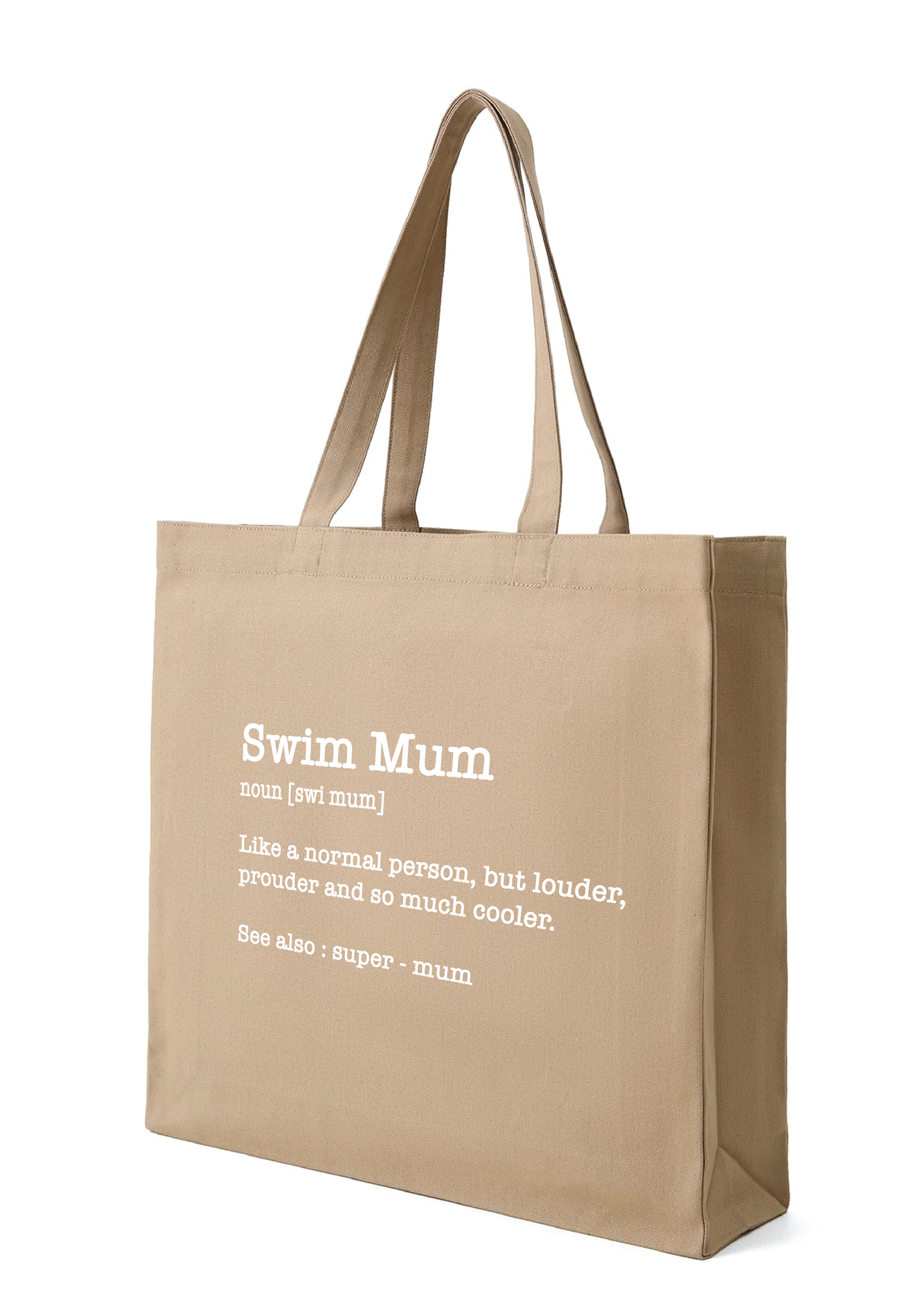 SWIM MUM - NOUN TOTE BAG - 8 COLOURS AVAILABLE