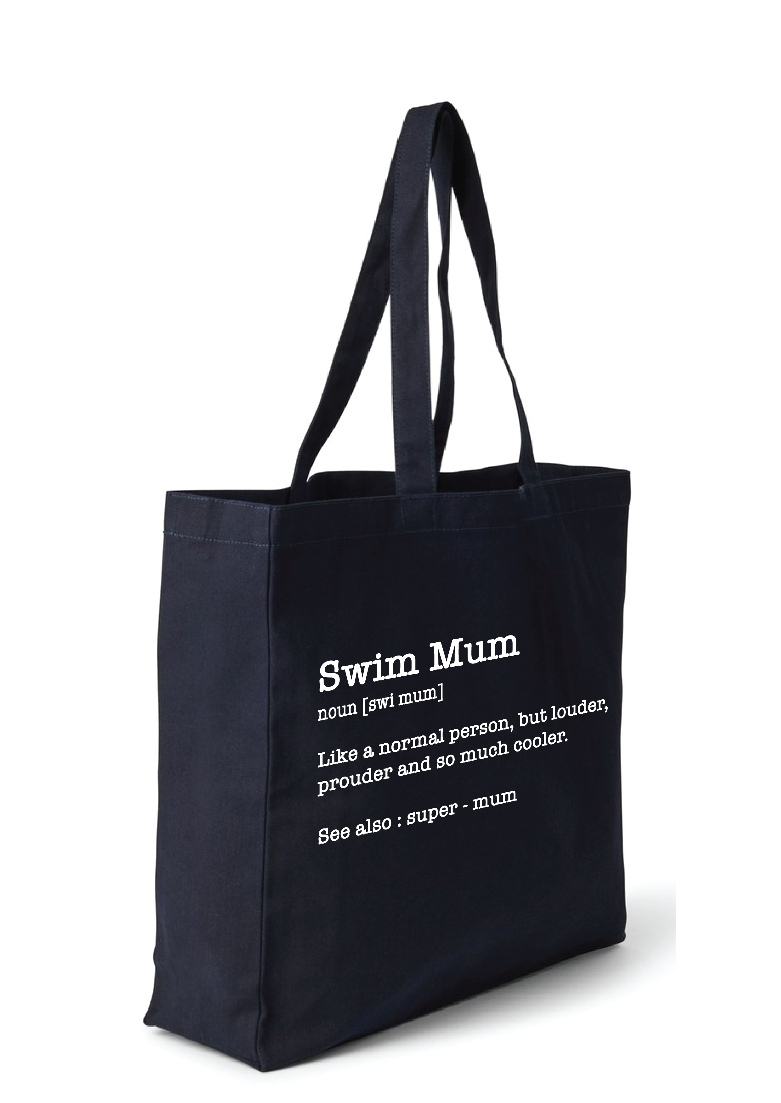 SWIM MUM - NOUN TOTE BAG - 8 COLOURS AVAILABLE