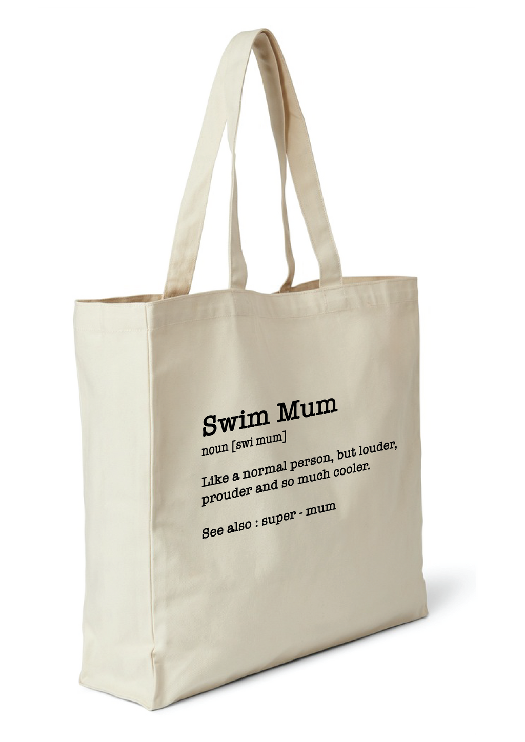 SWIM MUM - NOUN TOTE BAG - 8 COLOURS AVAILABLE