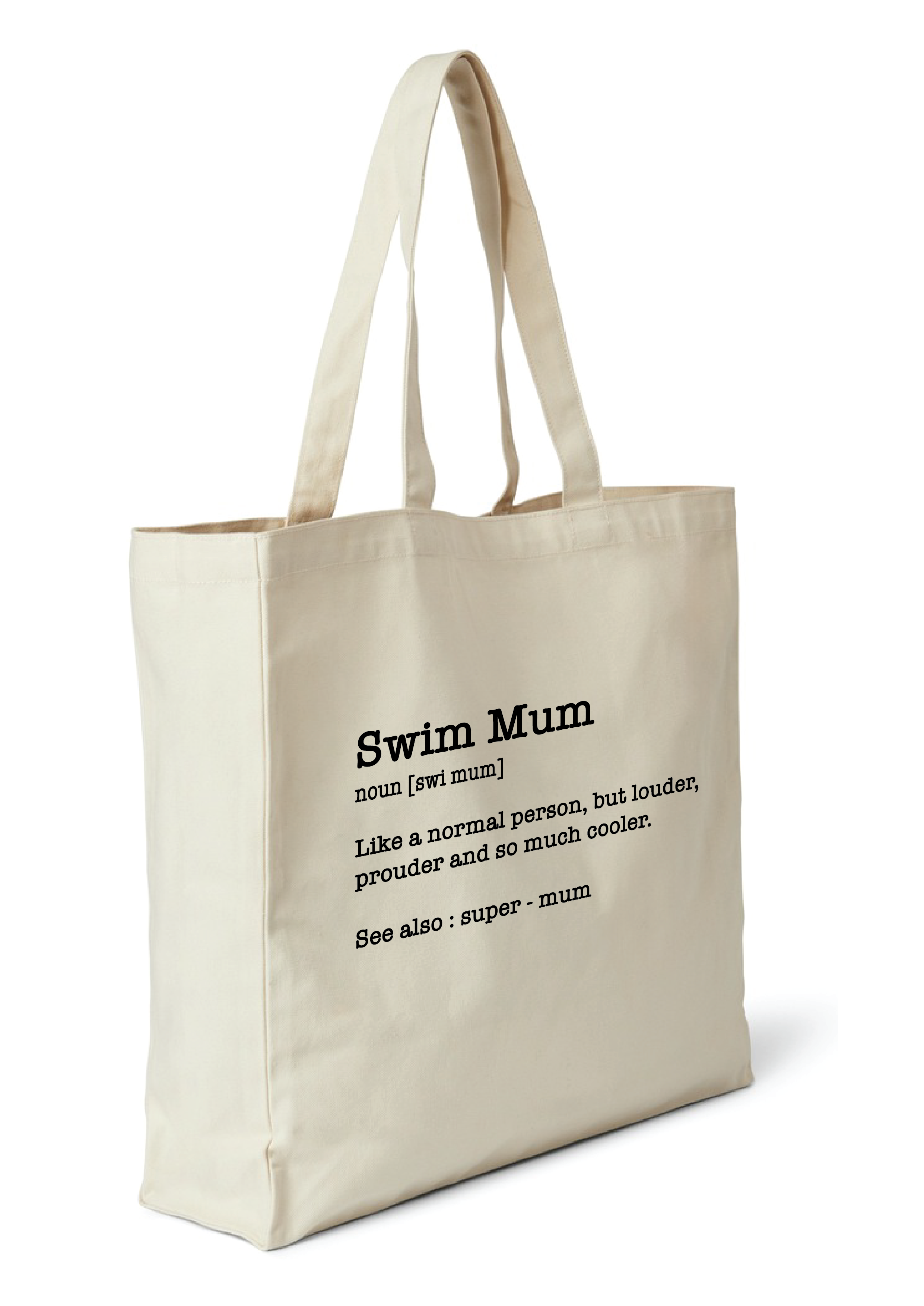 SWIM MUM - NOUN TOTE BAG - 8 COLOURS AVAILABLE